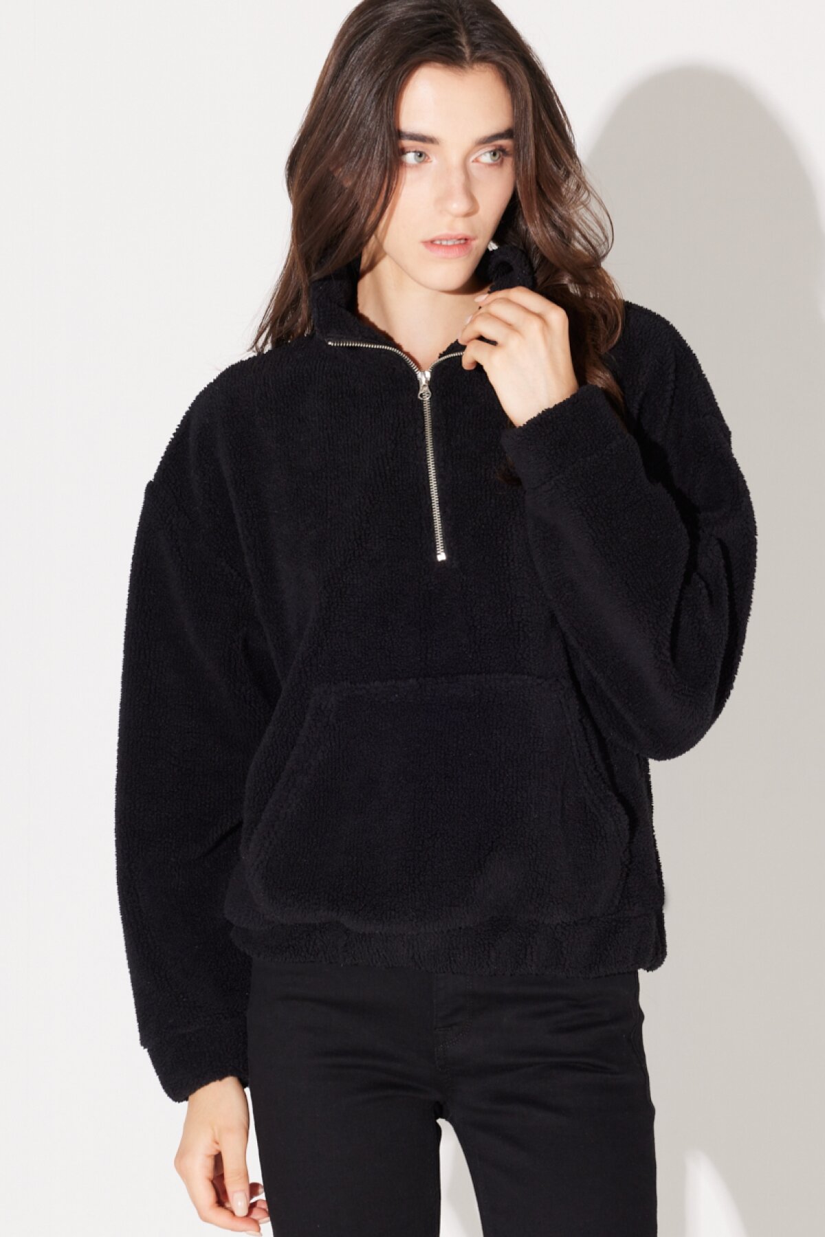 rimirリミル　スウェットプルオーバー　ブラック L232372001001_1.jpg