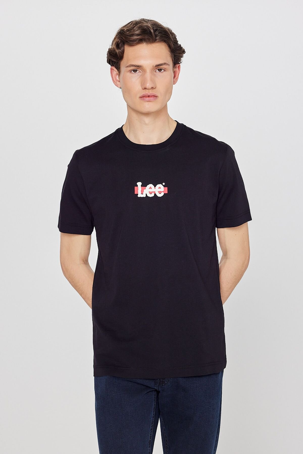 るーりー Regular Fit Normal Kesim Bisiklet Yaka %100 Pamuk Siyah Tişört