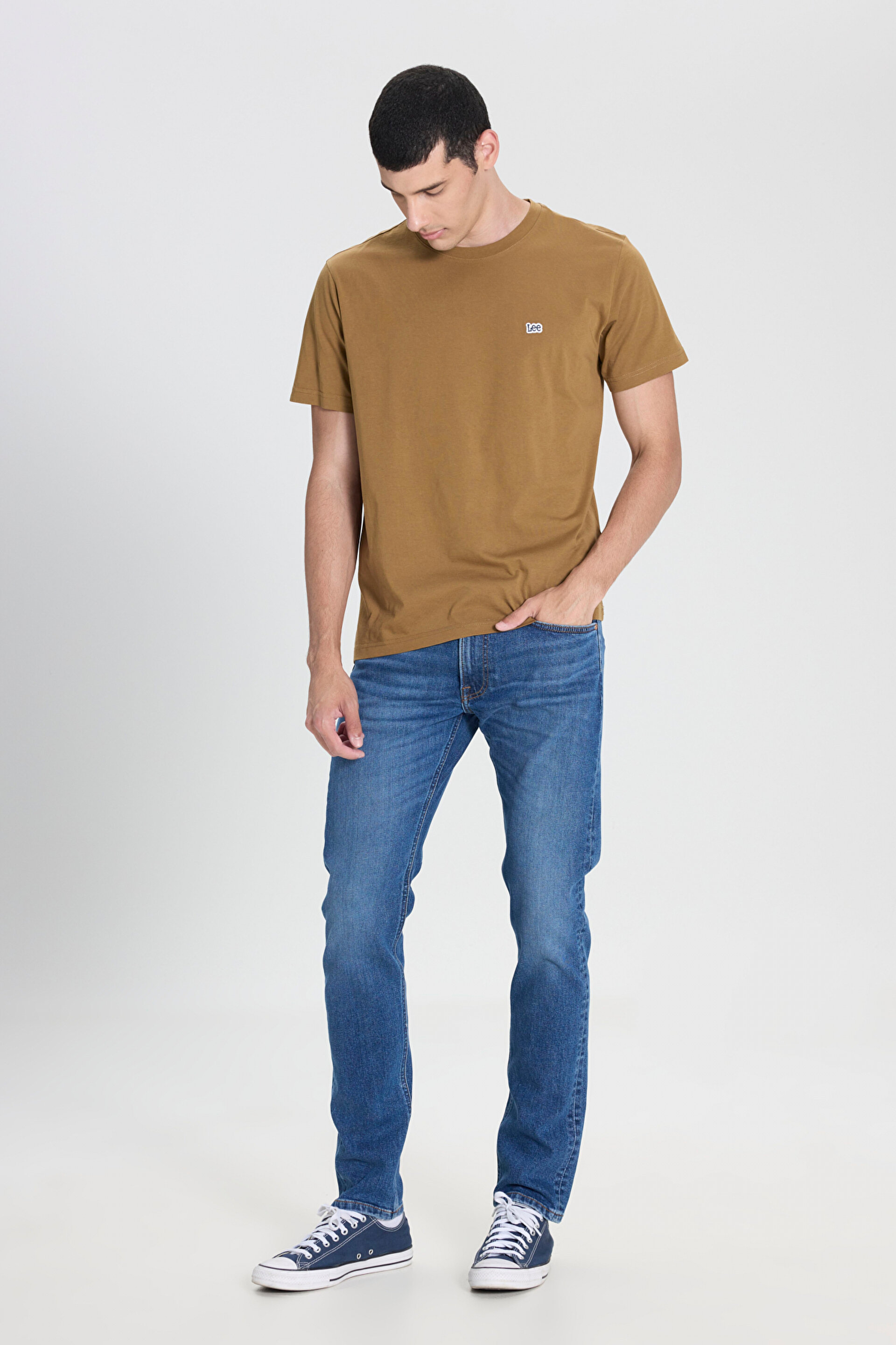 Luke Slim Fit Dar Kesim Normal Bel Dar Paça İndigo Jean Denim