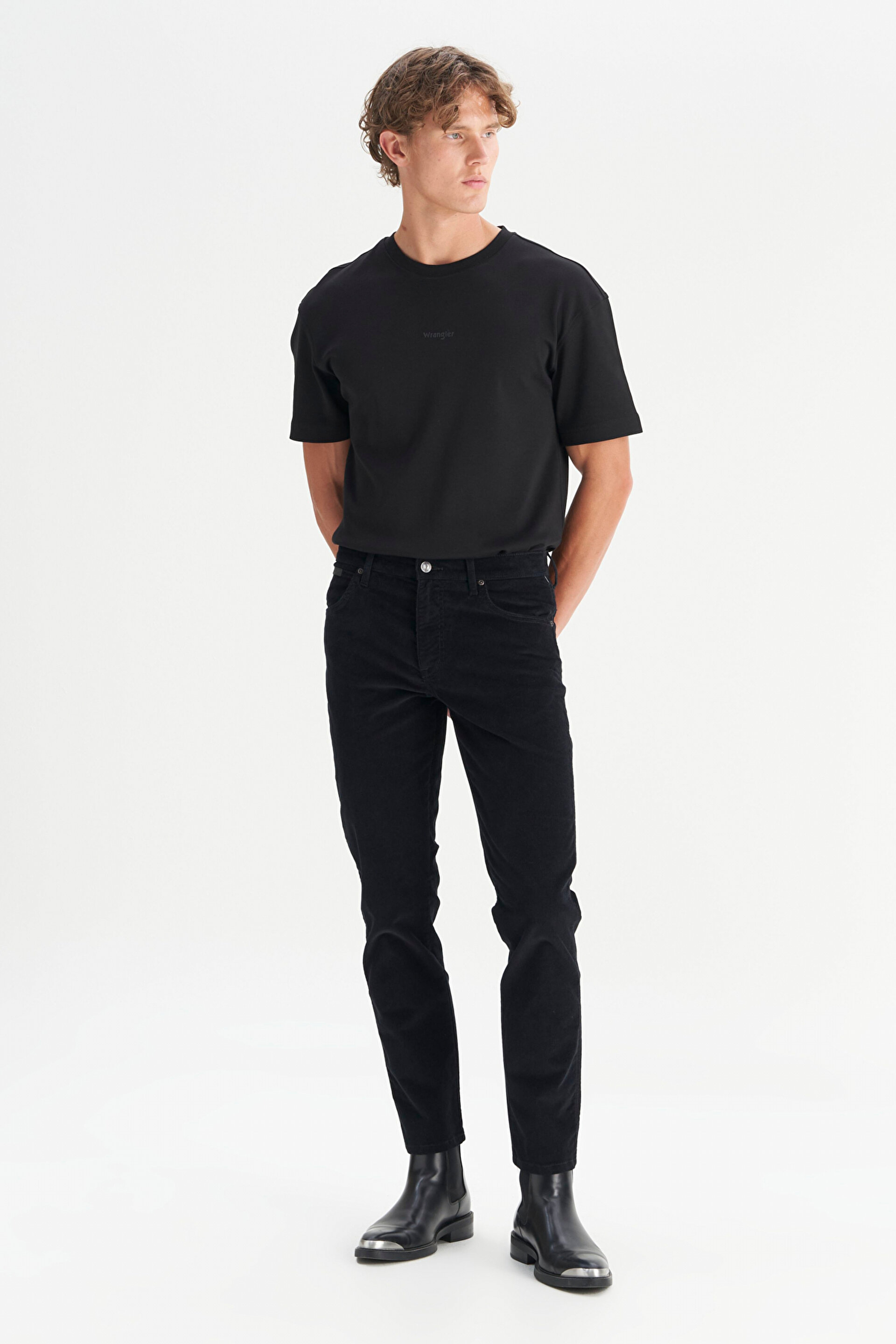 Texas Pamuklu Slim Fit Dar Kesim Cepli Esnek Kadife Pantolon
