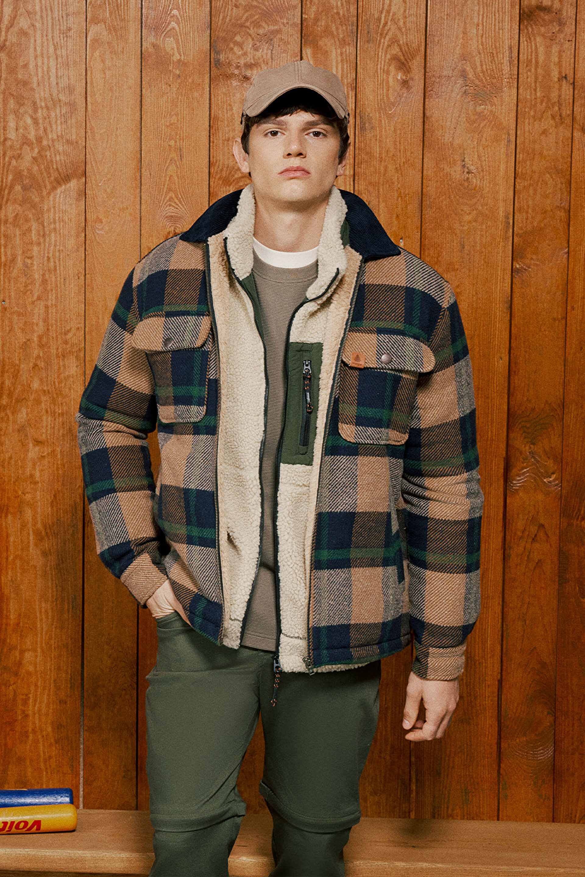 Relaxed Fit Geniş Kesim Fermuarlı Çok Renkli Ceket W242358900