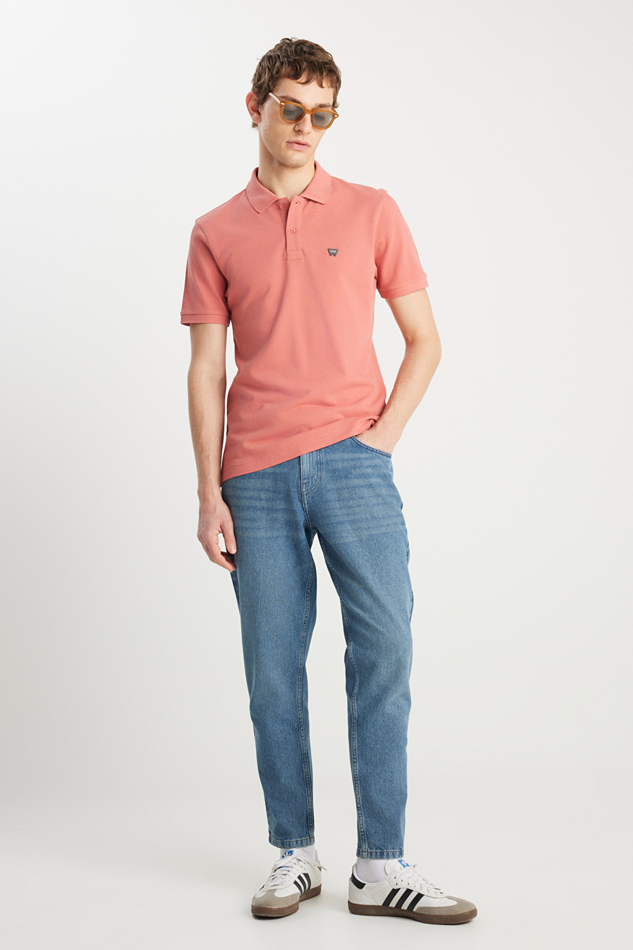 %100 Pamuk Frank Relaxed Fit Geniş Kesim İndigo Jean Denim Pantolon