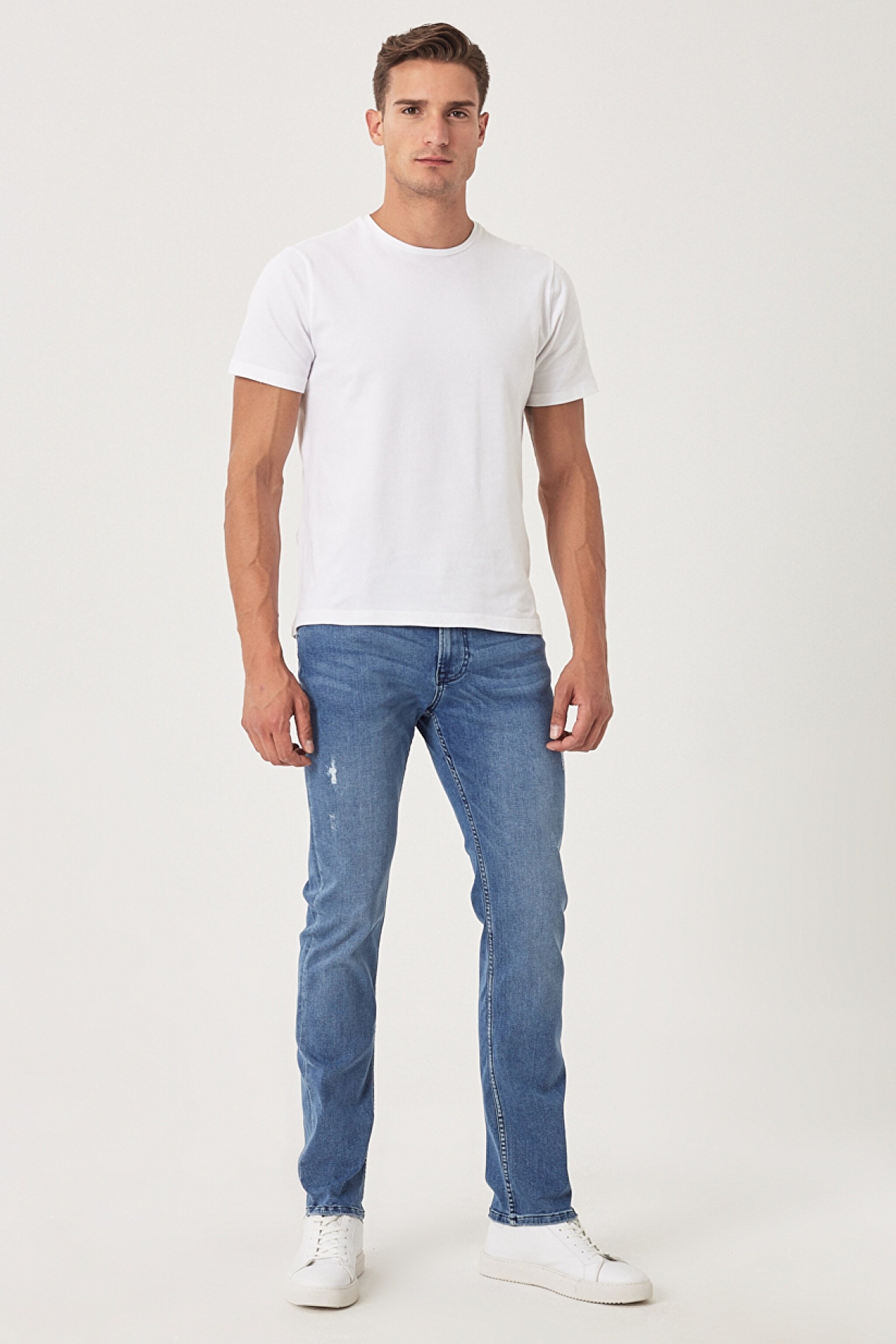 Rider Slim Fit Normal Bel Denim Esnek Jean Kot Pantolon