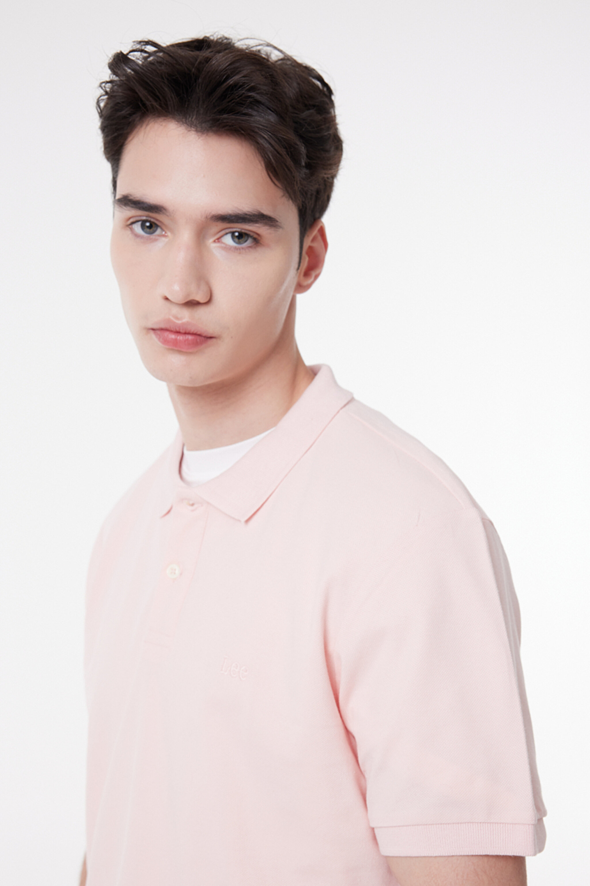 Regular Fit Normal Kesim Polo Yaka %100 Pamuk Tişört - Pink-L211810611 (görsel 2)