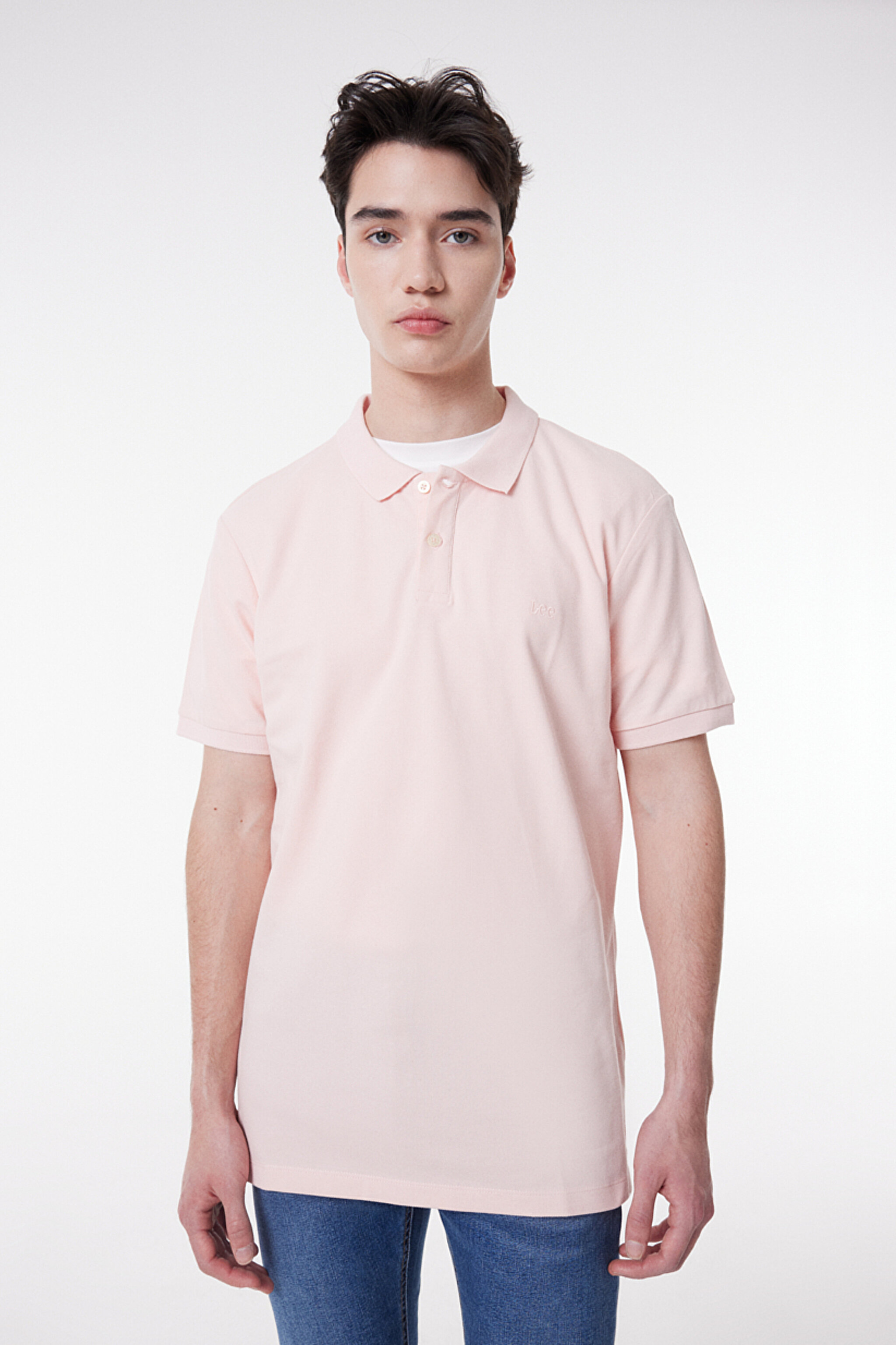 Regular Fit Normal Kesim Polo Yaka %100 Pamuk Tişört - Pink-L211810611 (görsel 3)