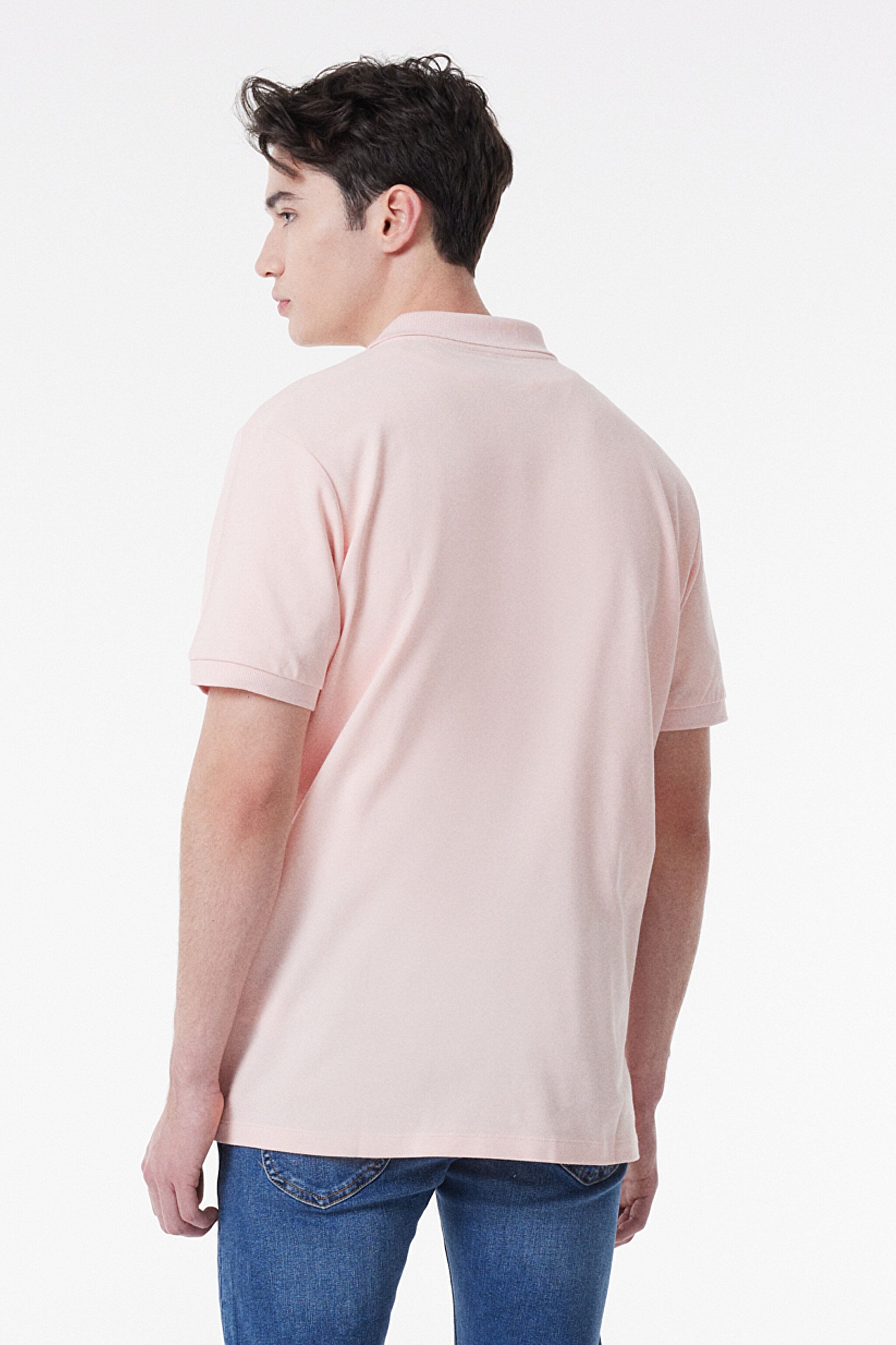 Regular Fit Normal Kesim Polo Yaka %100 Pamuk Tişört - Pink-L211810611 (görsel 5)