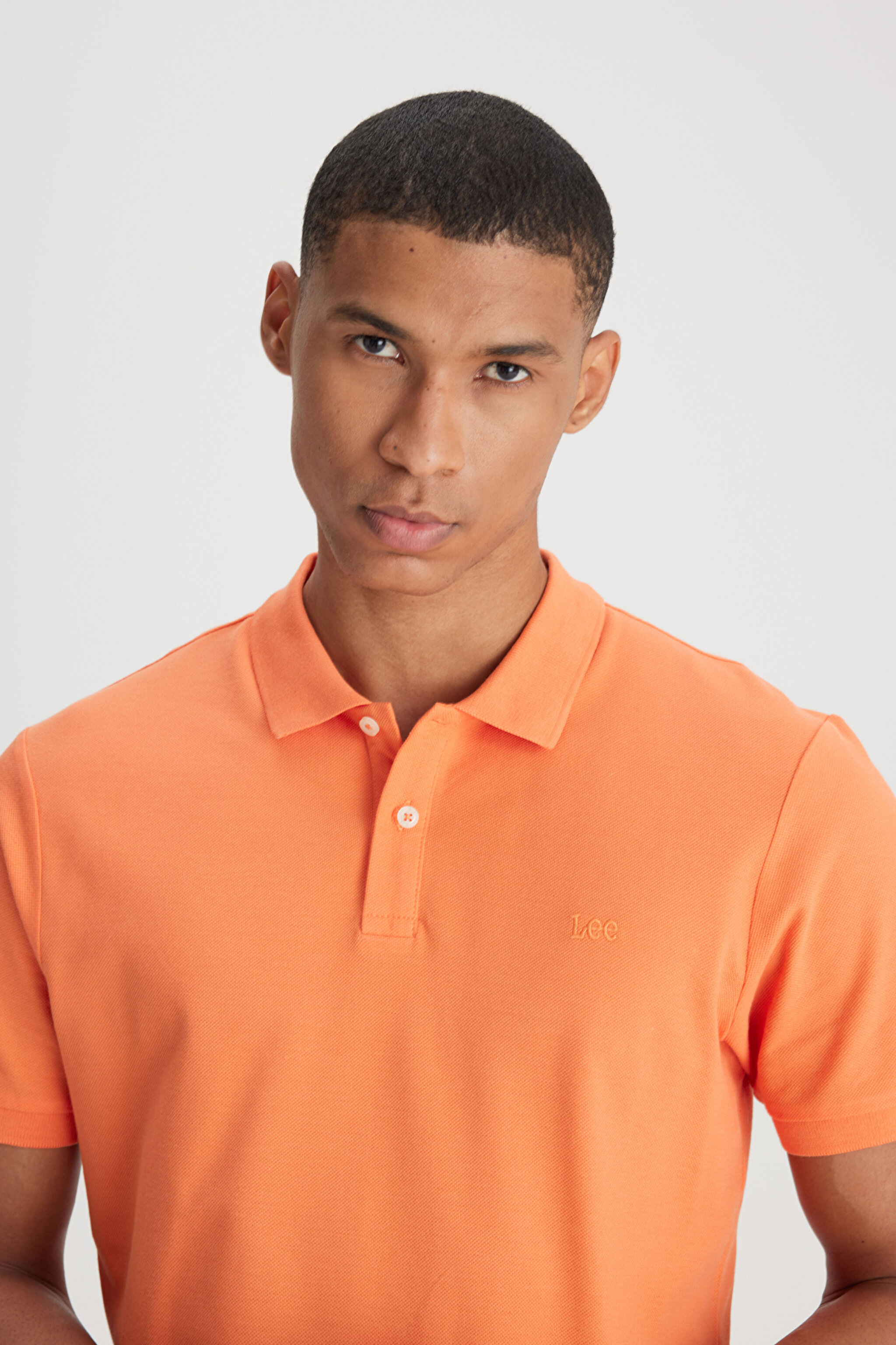 Regular Fit Normal Kesim %100 Pamuk Polo Yaka Turuncu Tişört - Orange-L211810700 (görsel 4)