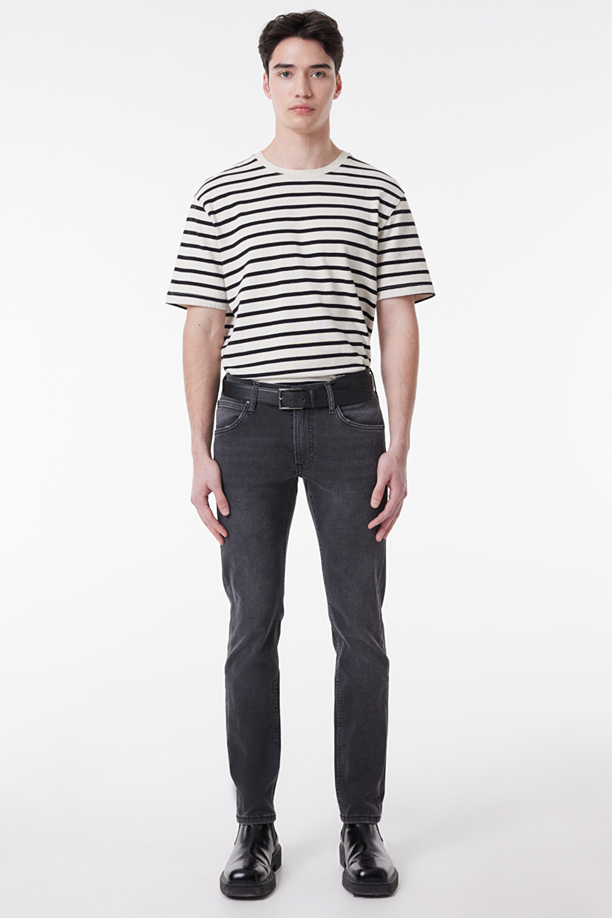 Daren Straight Fit Normal Bel Denim Esnek Jean Kot Pantolon - Venom Black-L211834009 (görsel 2)