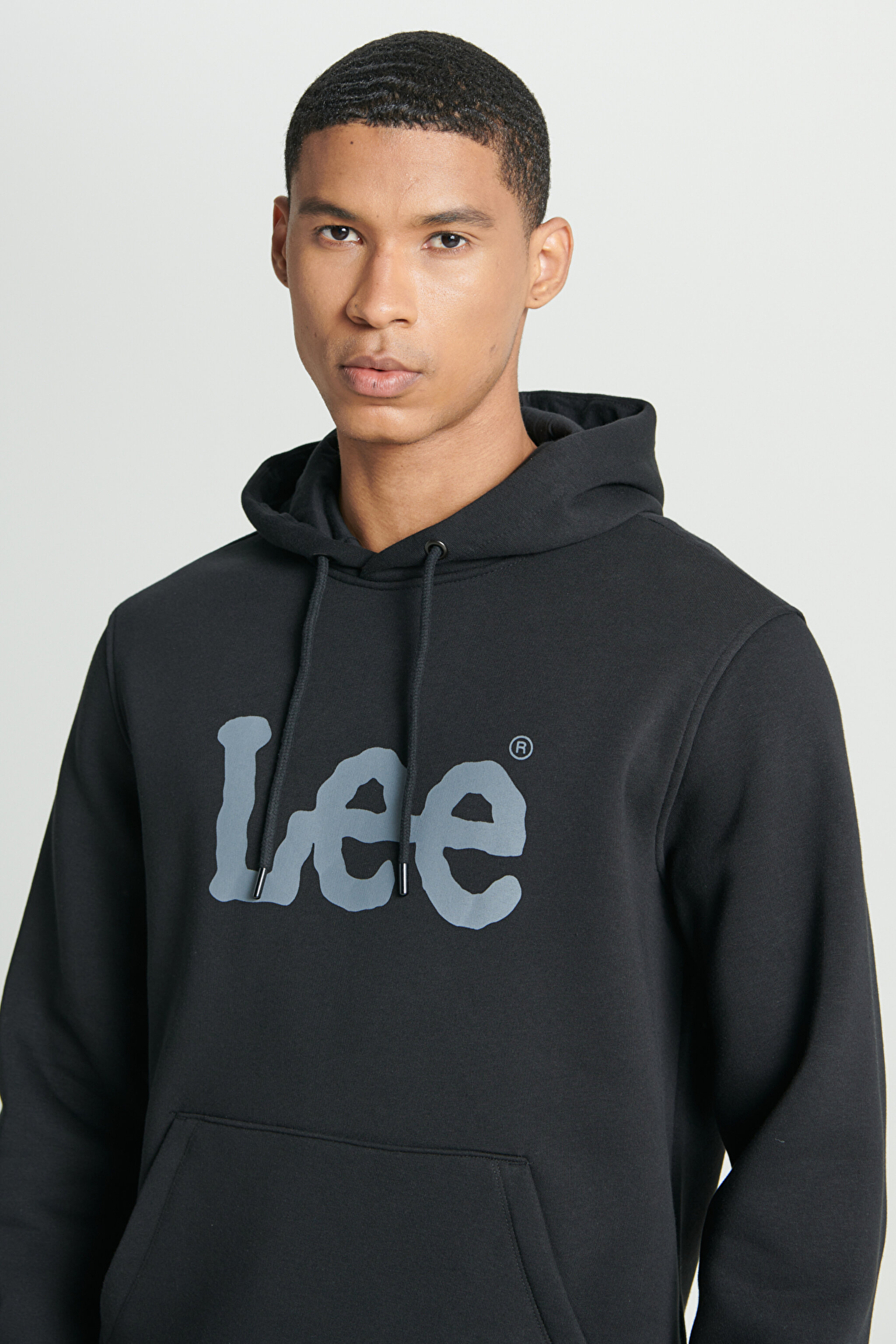 Regular Fit Normal Kesim %100 Pamuk Kapüşonlu Sweatshirt - Black-L212021001 (görsel 5)
