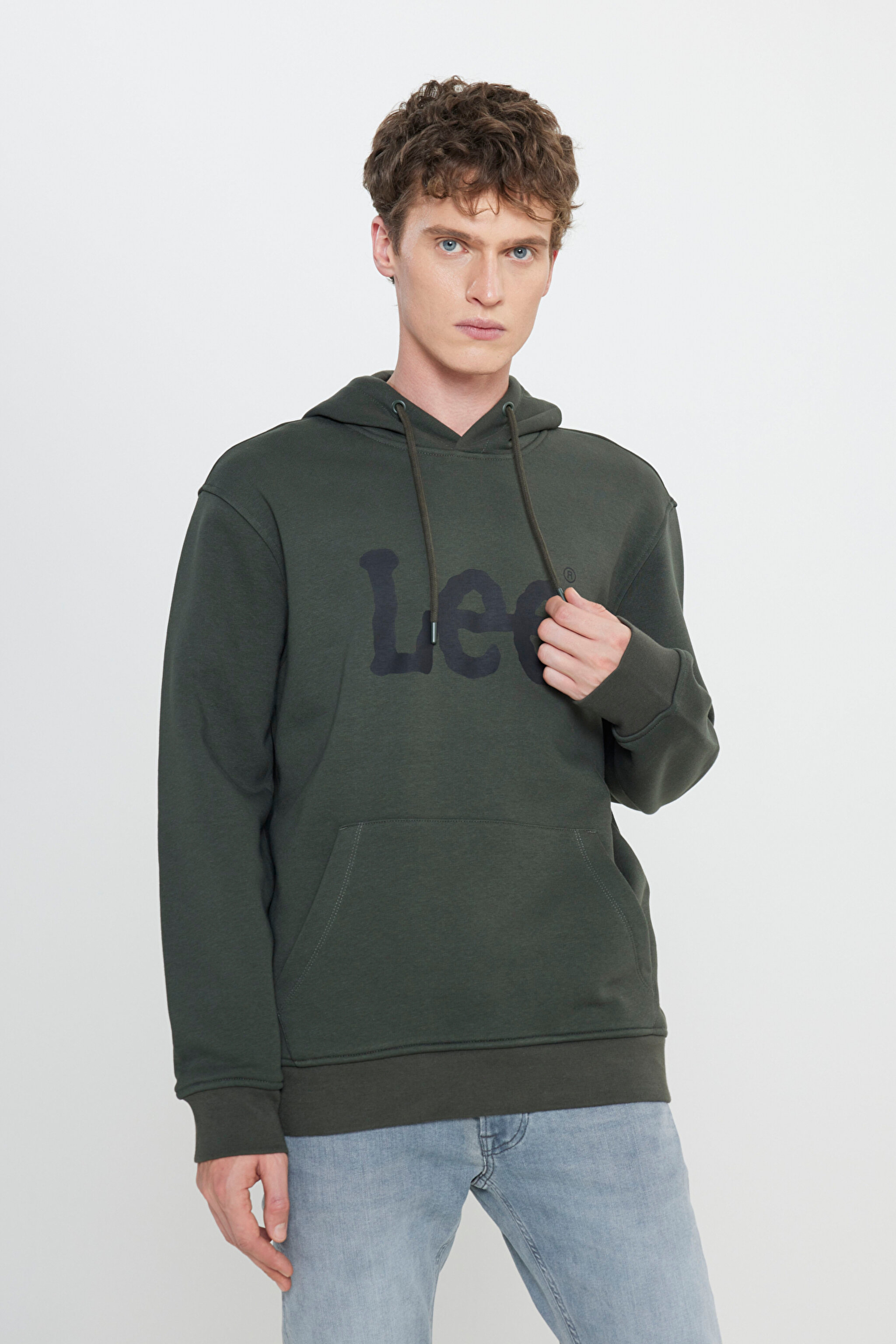 Regular Fit Normal Kesim %100 Pamuk Kapüşonlu Sweatshirt