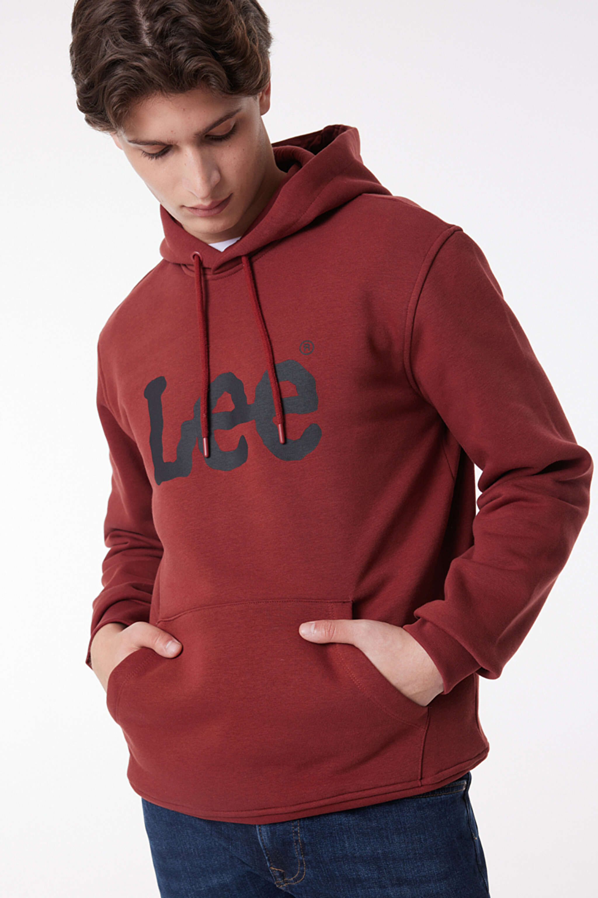 Regular Fit Normal Kesim %100 Pamuk Kapüşonlu Sweatshirt