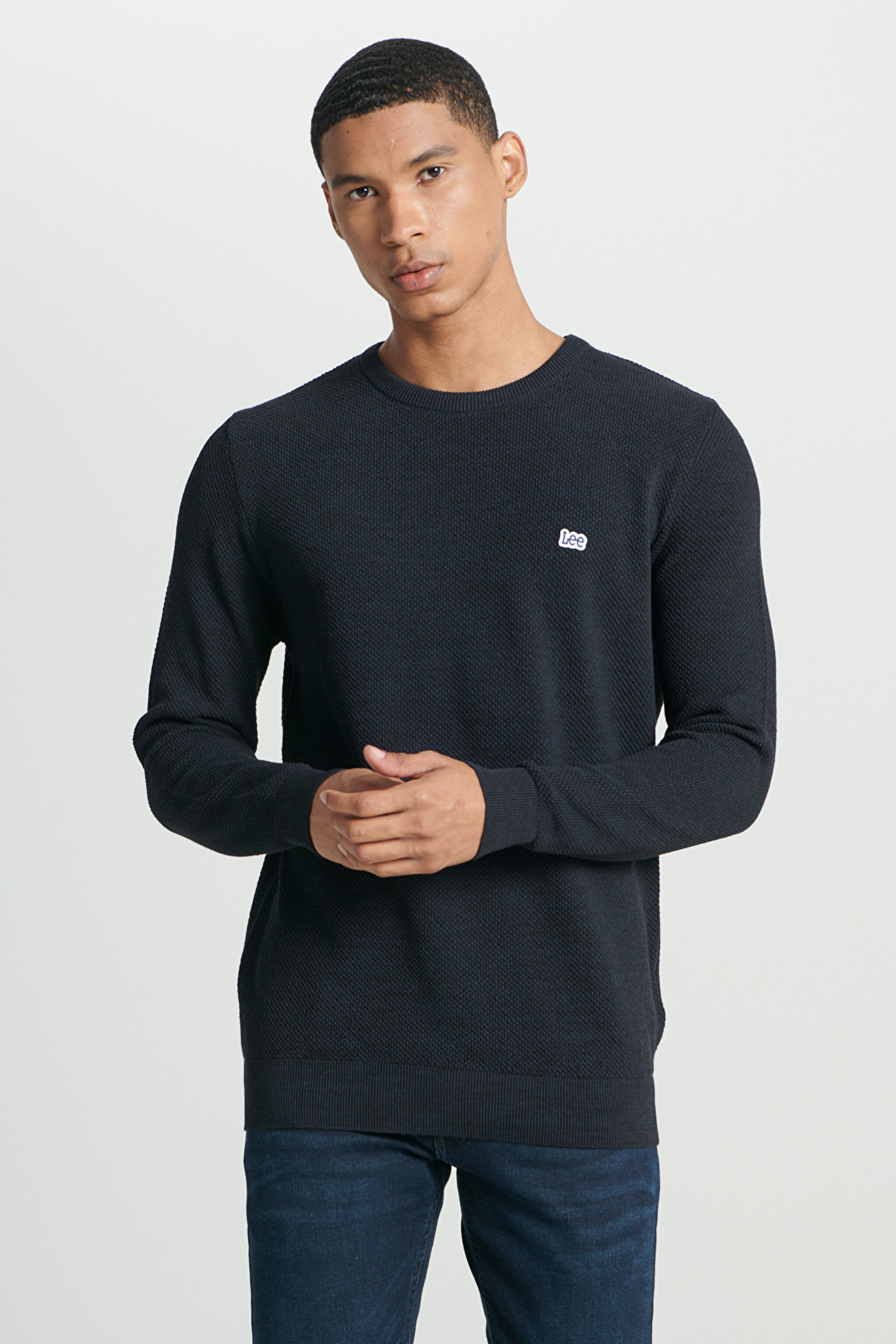 Regular Fit Normal Kesim Sıfır Yaka Triko