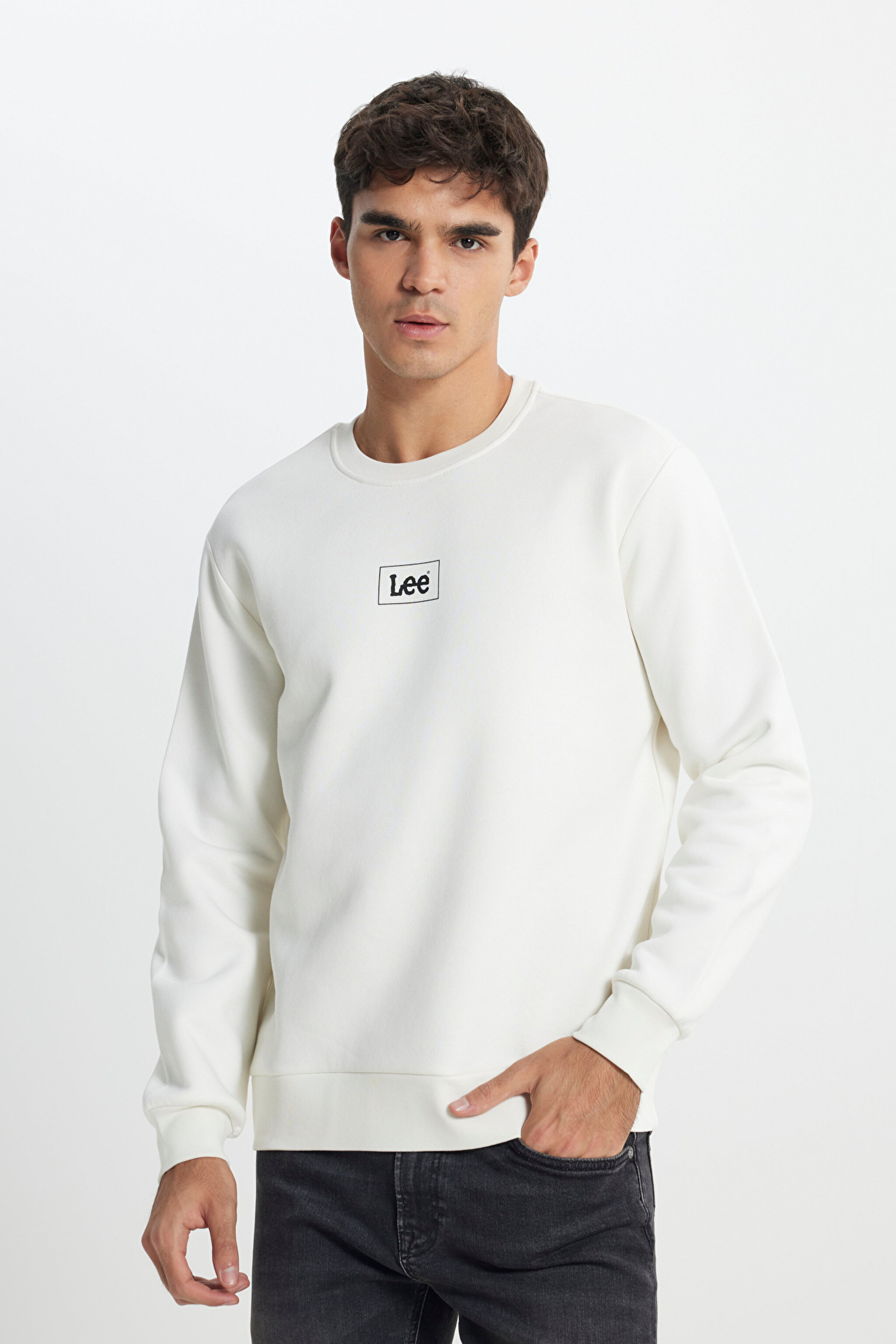 Regular Fit Normal Kesim Sıfır Yaka Sweatshirt