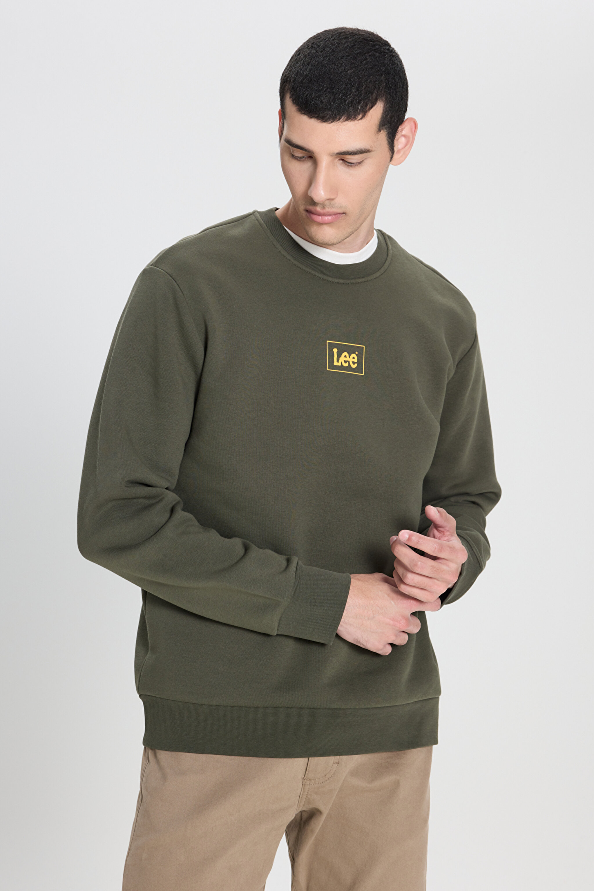 Regular Fit Normal Kesim Sıfır Yaka Sweatshirt