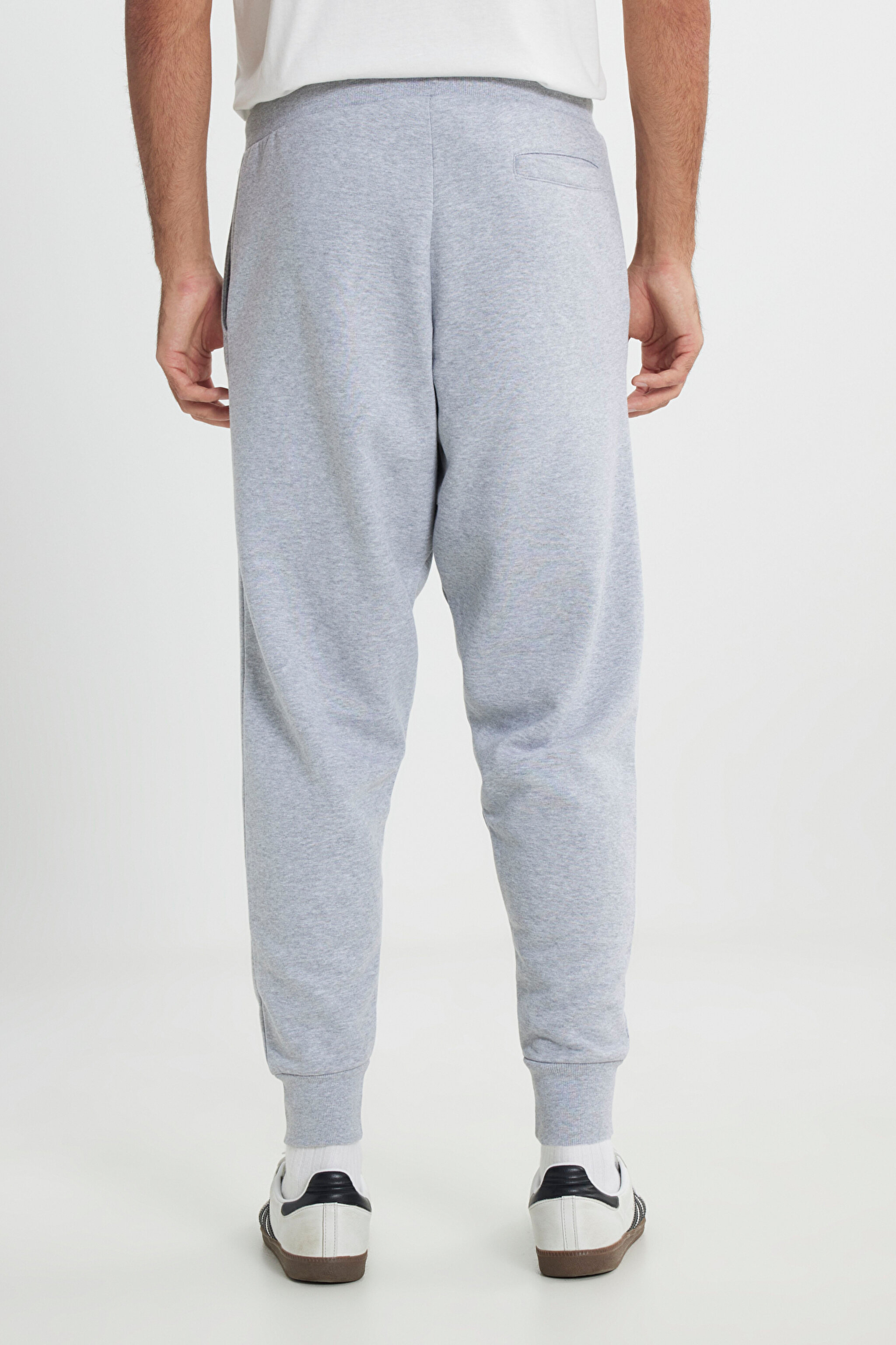 Slim Fit Dar Kesim Jogger Pantolon - Gray Melange-L212306036 (görsel 4)