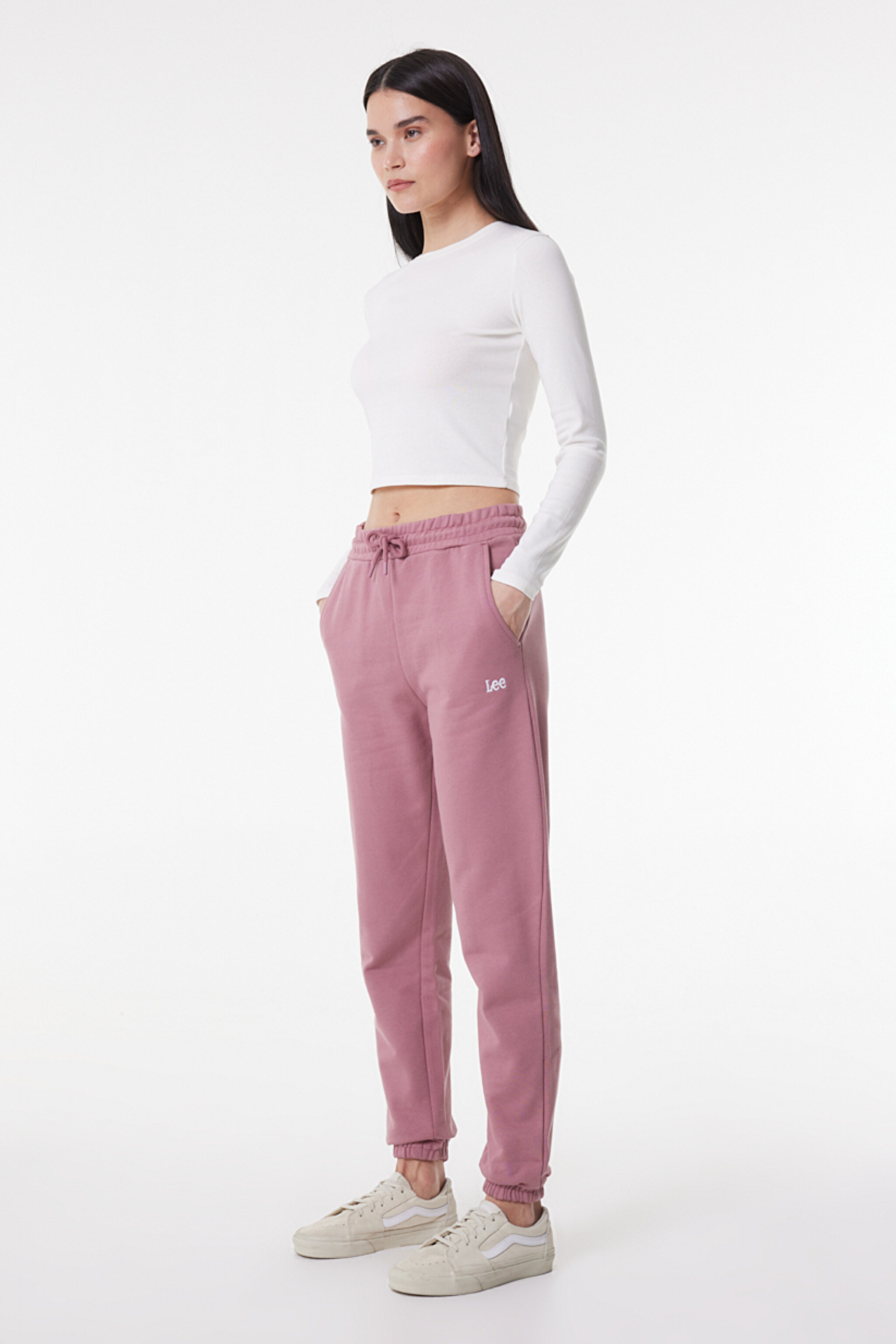 Regular Fit Normal Kesim İçi Polarlı Sweatpant Eşofman Altı - Dark Mauve-L221036A65