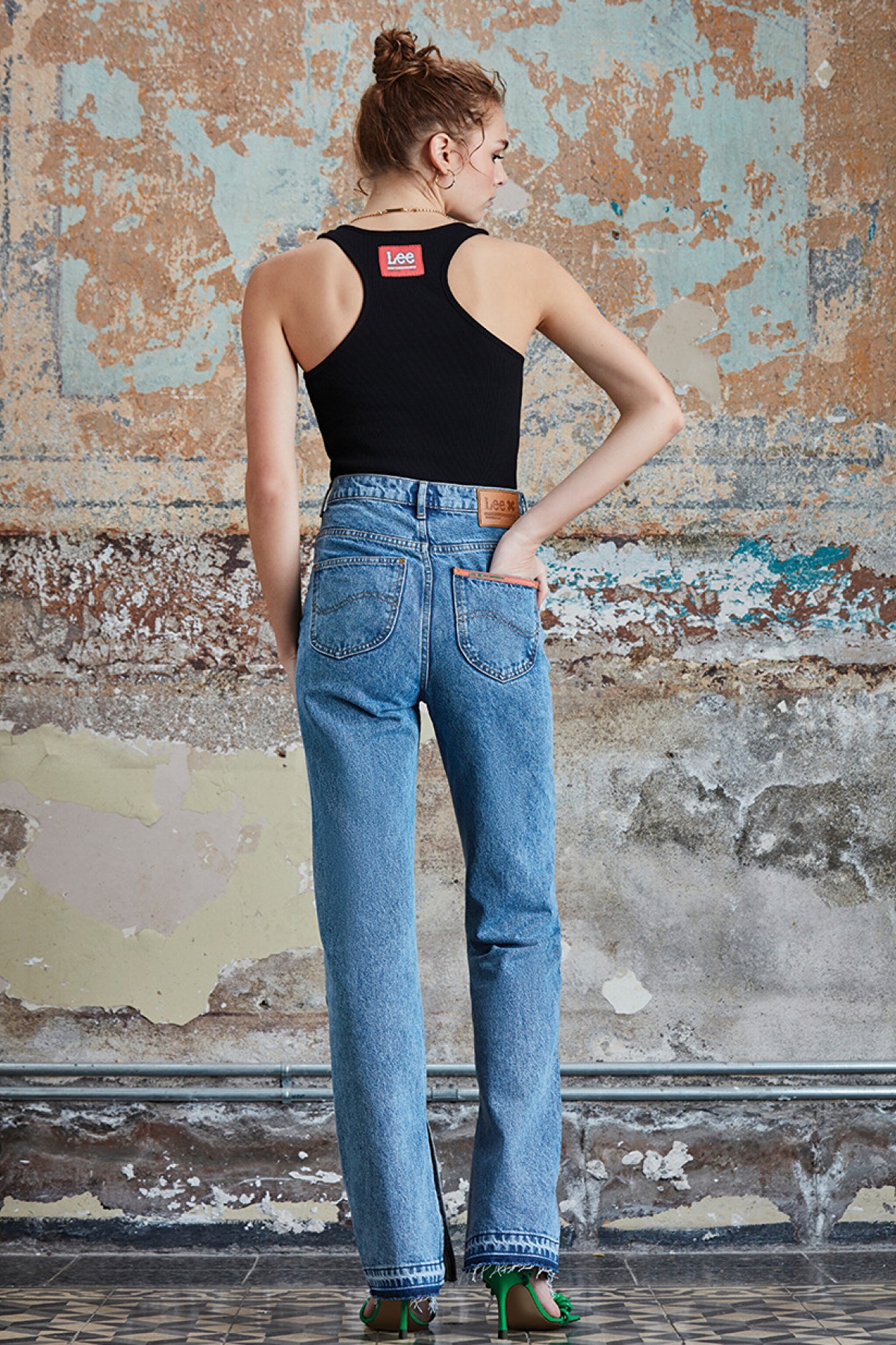 STBA Kadın Siyah Kolsuz Atlet Tişört - Black-L221464001 (görsel 3)