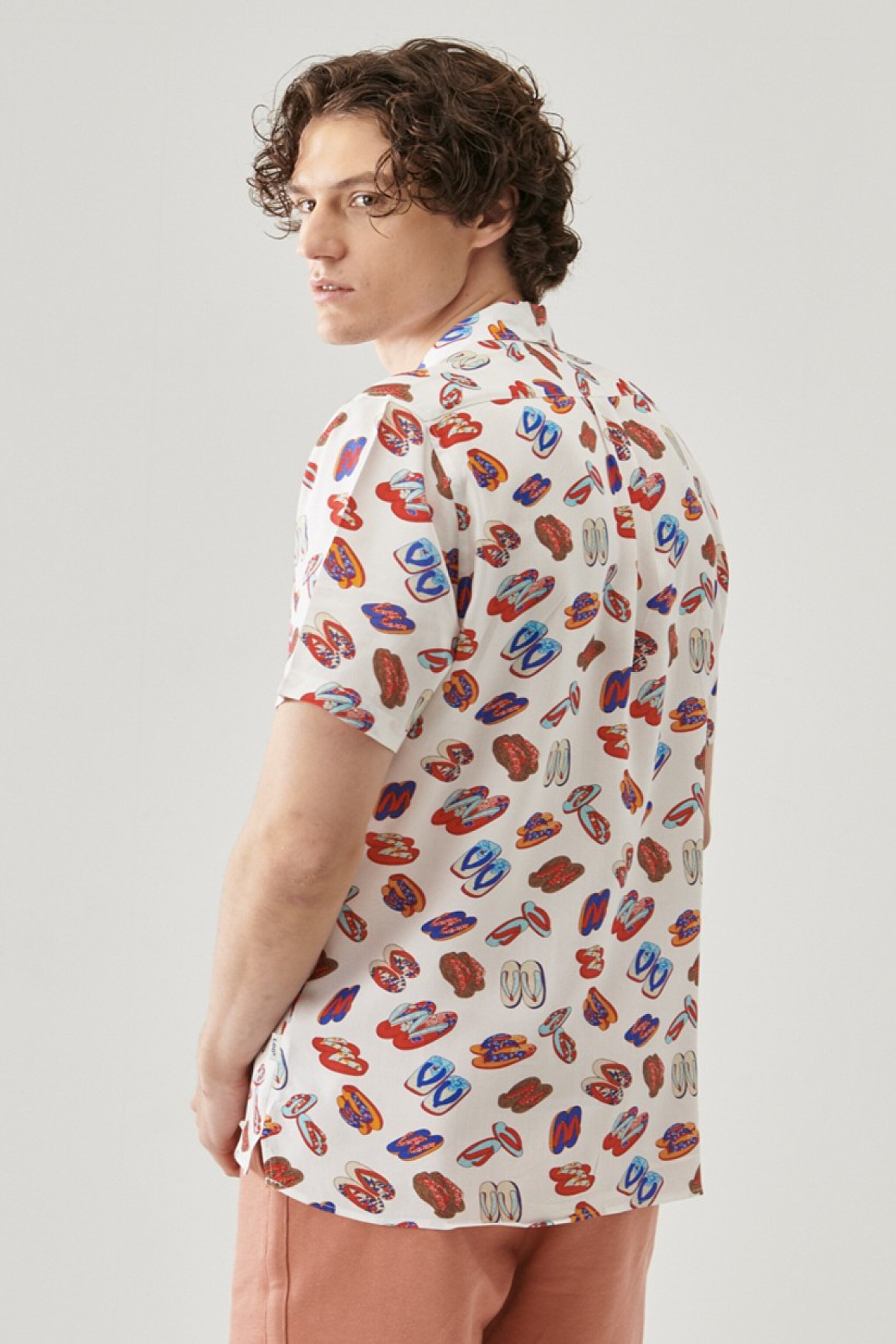 Regular Fit Rahat Kesim %100 Pamuk Beyaz Gömlek - White-L221492100 (görsel 5)