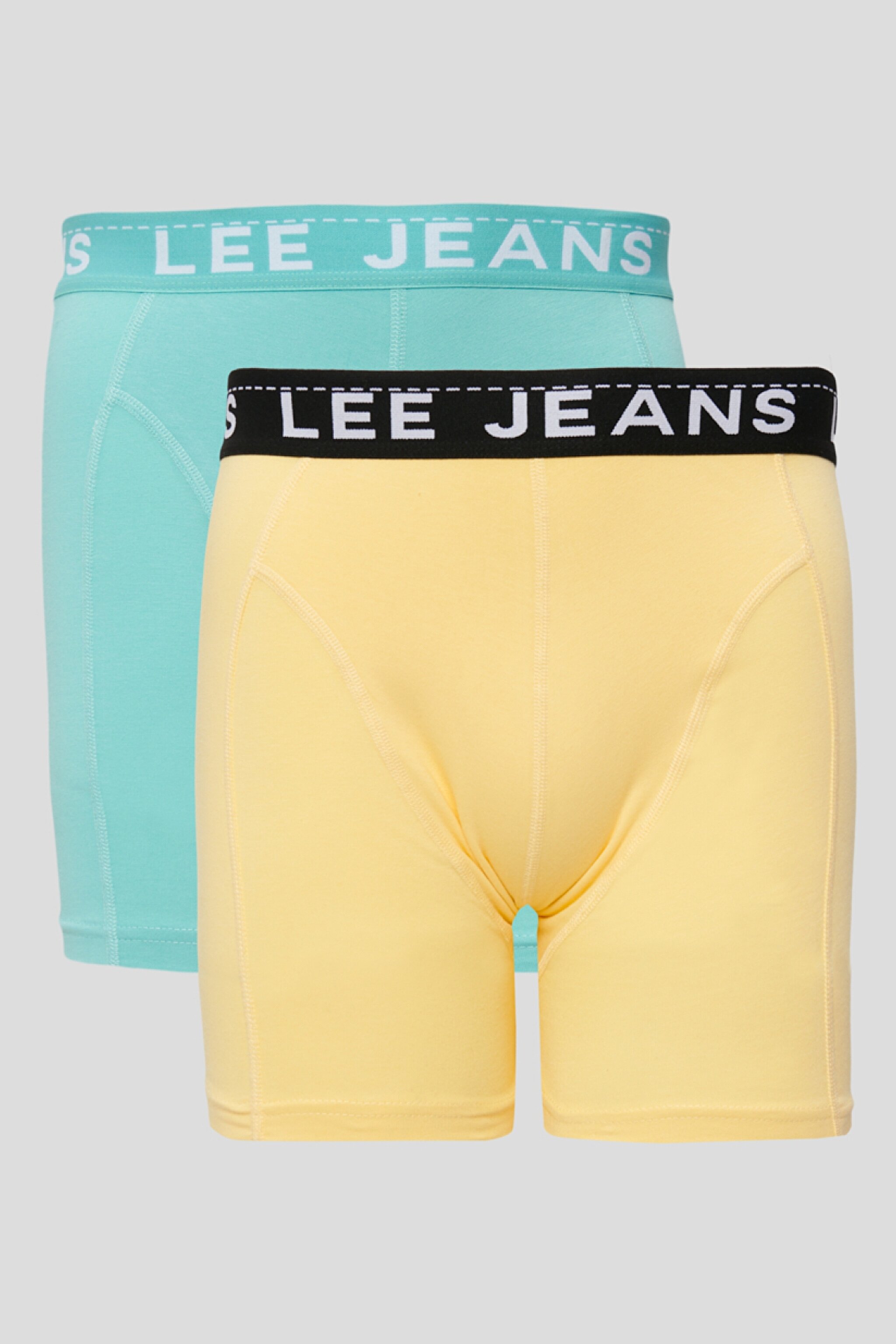 Jackadandy Regular Fit Sarı Yeşil Logolu 2'li Boxer Paketi - Multi-L221514900