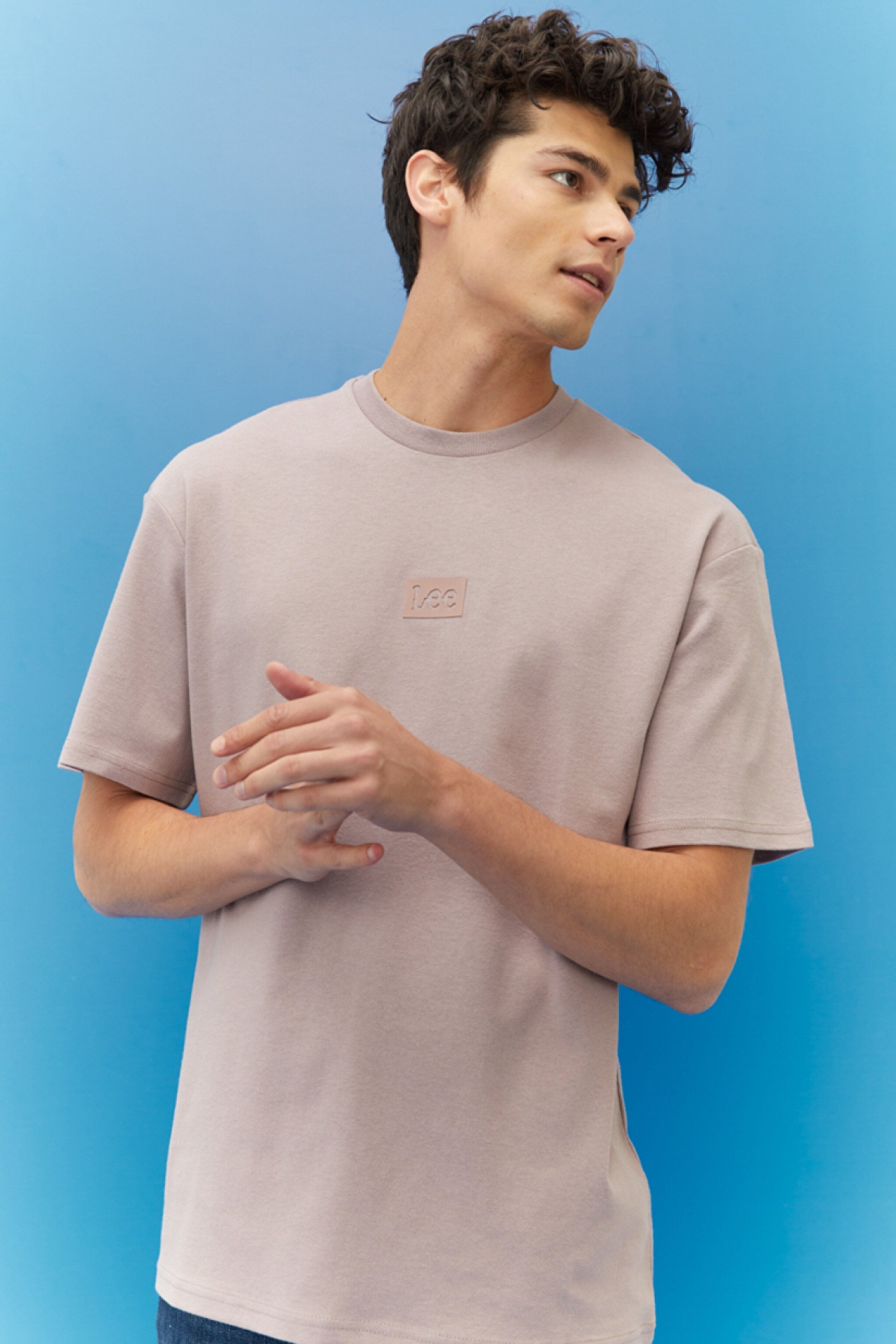 Loose Fit Rahat Kesim %100 Pamuk Bisiklet Yaka Logolu Tişört