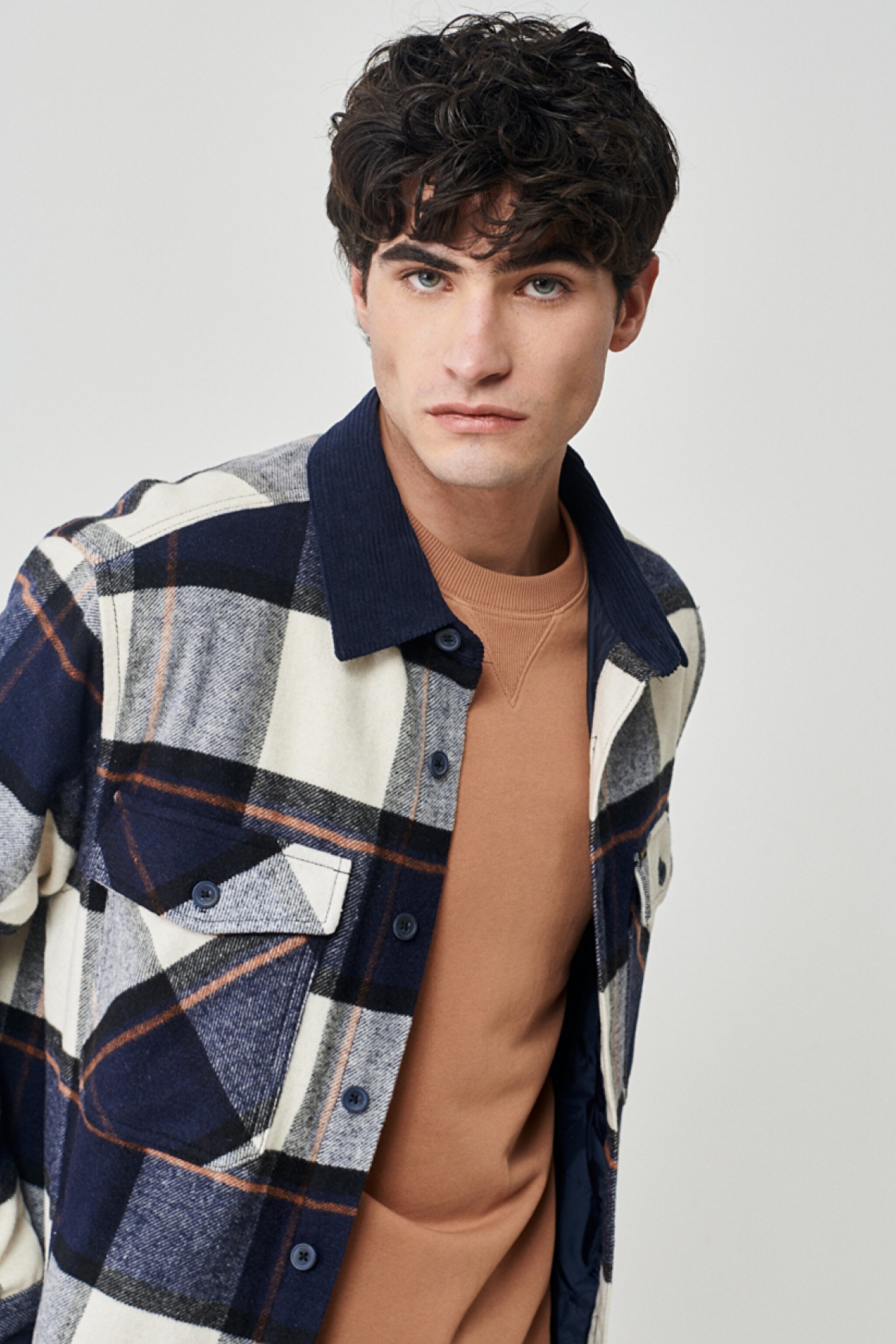 Regular Fit Normal Kesim Lacivert Kaşe Ceket - Navy-L222107410 (görsel 4)