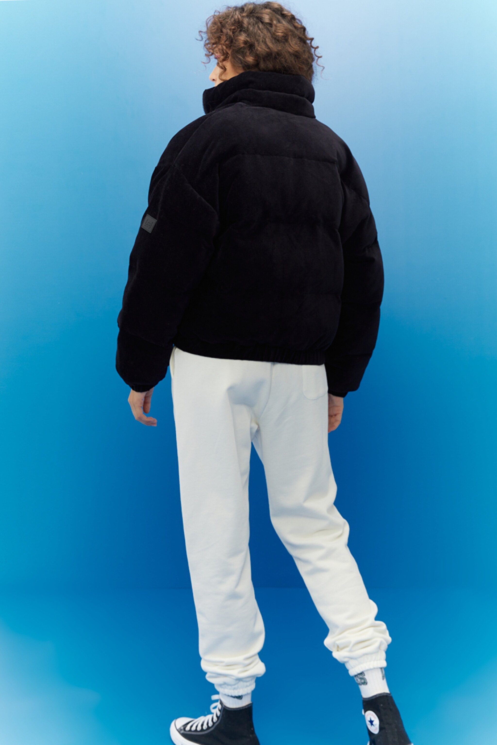 Regular Fit Normal Kesim Siyah Şişme Mont - Black-L222181001 (görsel 5)