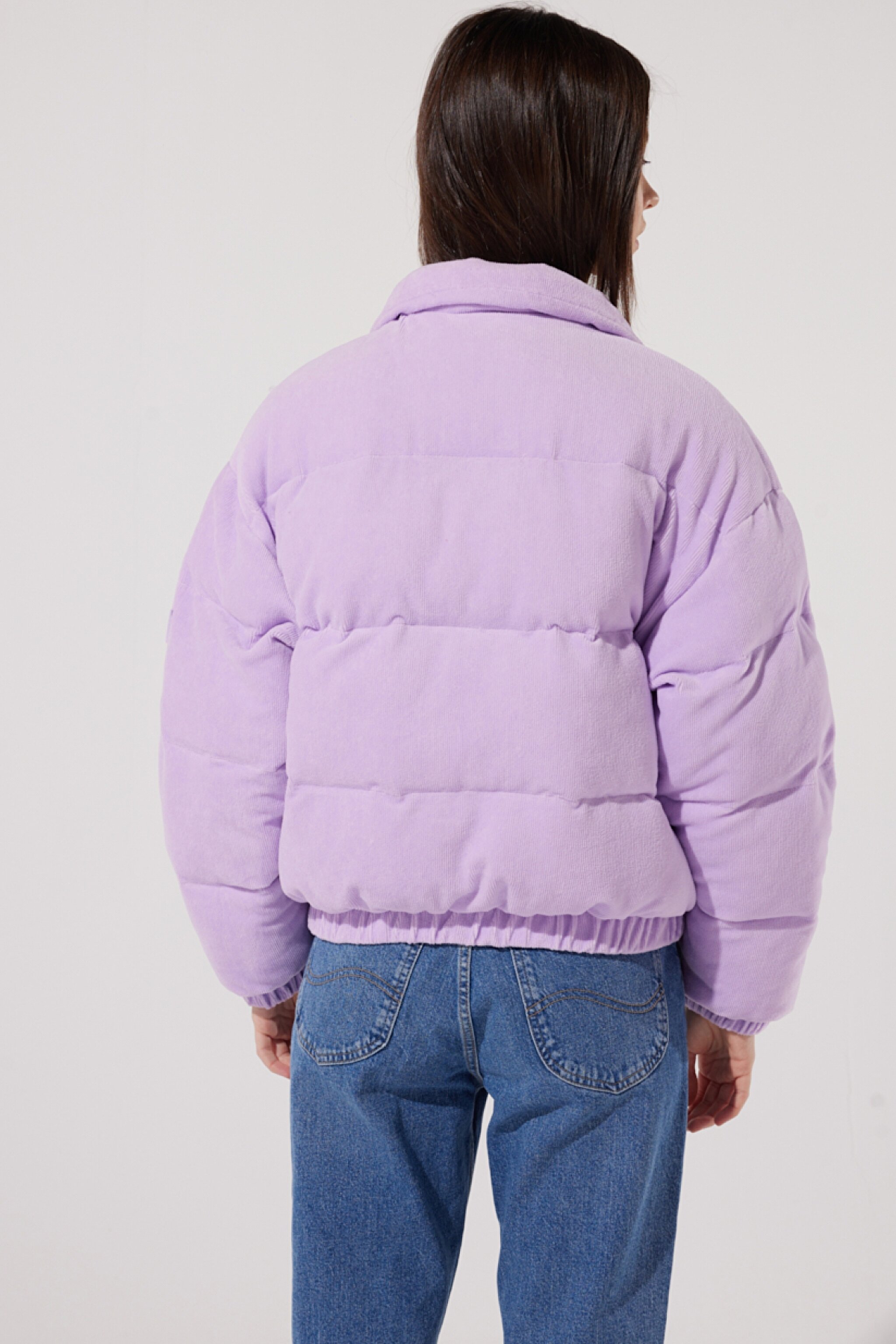 Regular Fit Normal Kesim Lila Şişme Mont - Lilac-L222181505 (görsel 8)