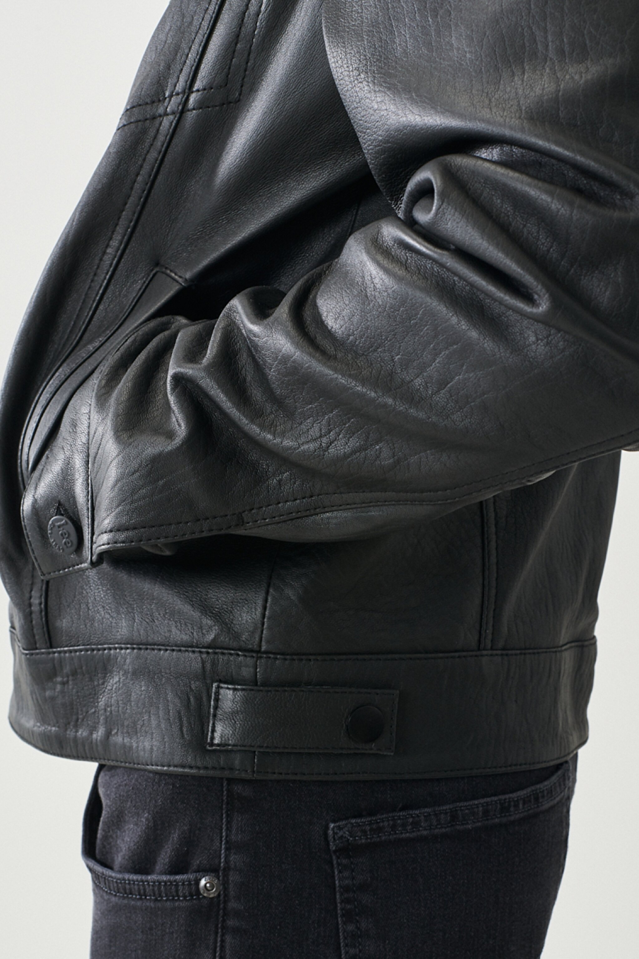 Regular Fit Normal Kesim %100 Deri Ceket - Black-L222264001 (görsel 6)
