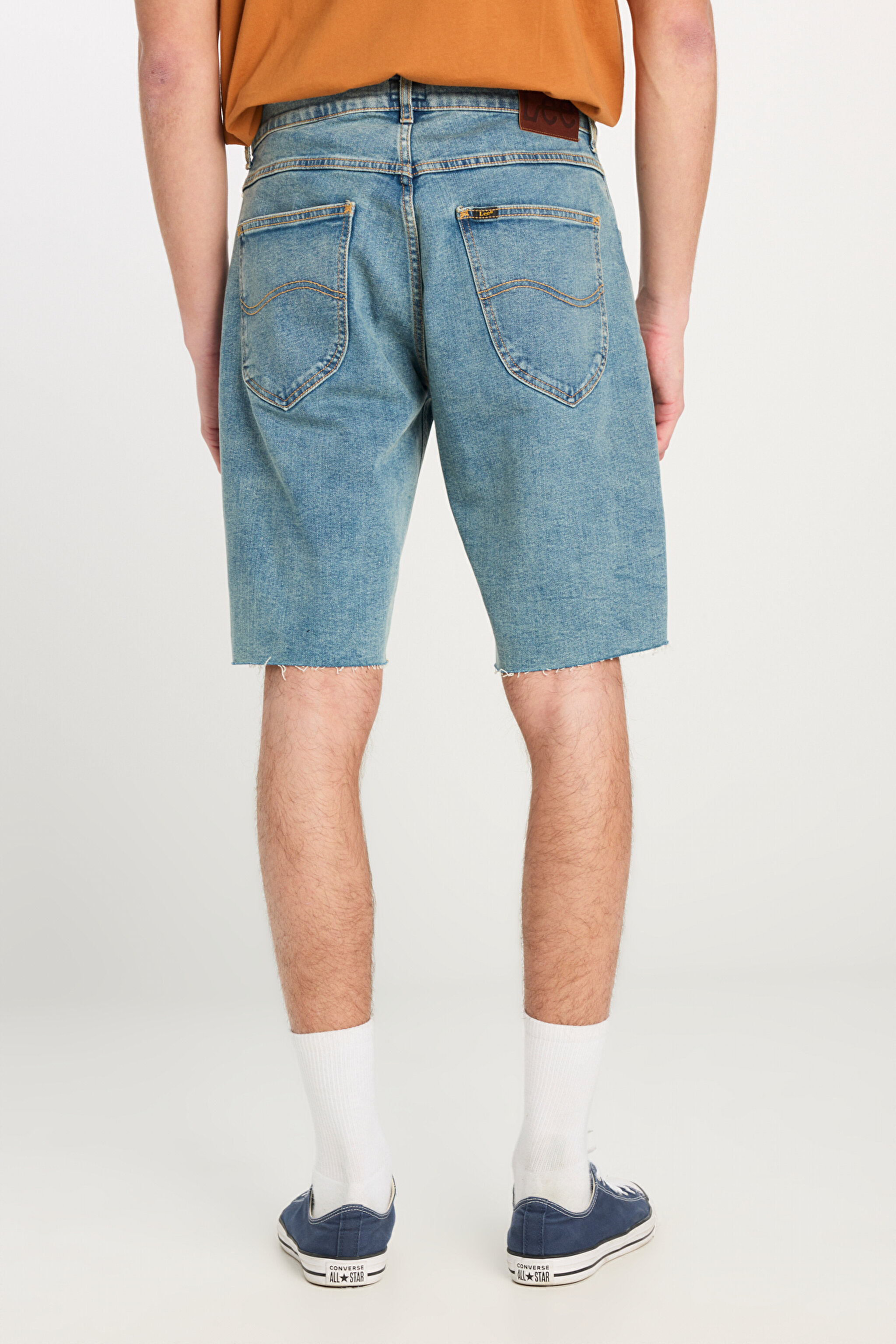 Regular Fit Normal Kesim Normal Bel Açık Mavi Esnek Jean Kot Şort - Light Blue-L231141404 (görsel 4)