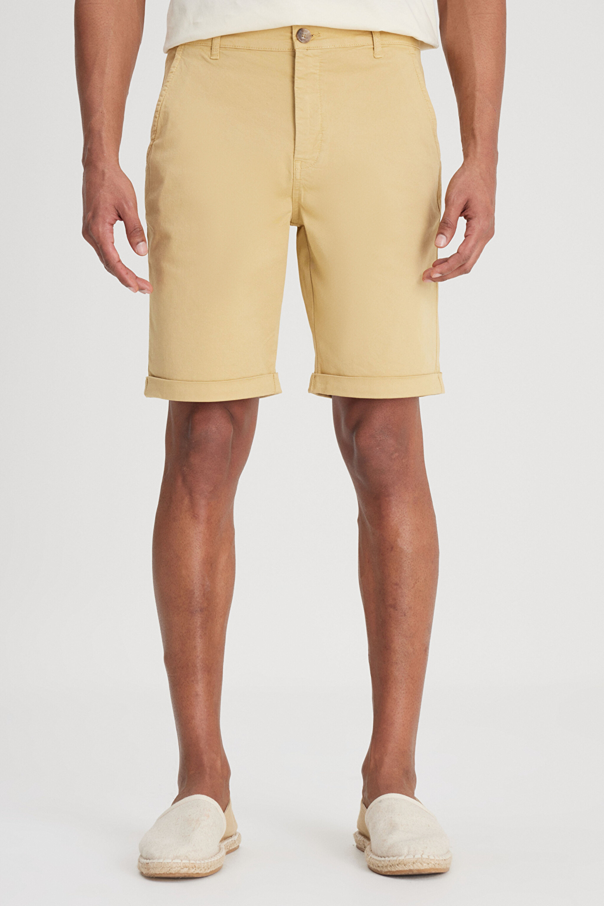 Regular Fit Normal Kesim Normal Bel Camel Şort - Camel-L231145211 (görsel 5)