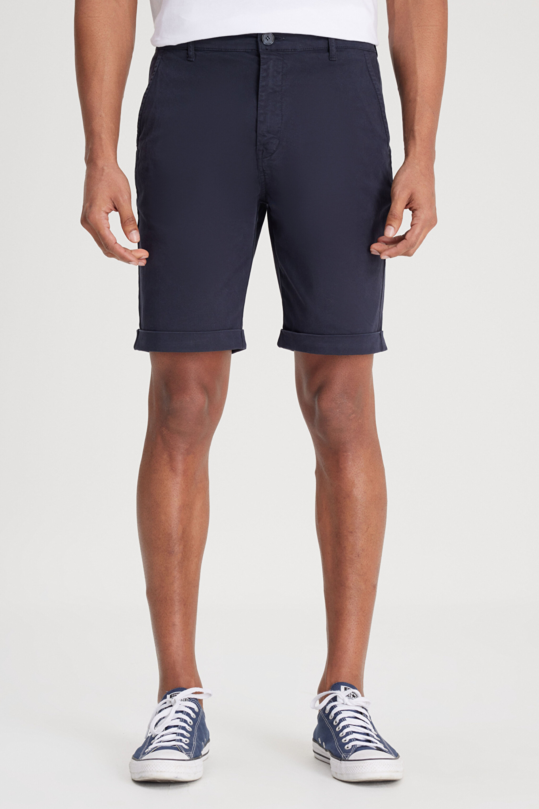 Regular Fit Normal Kesim Normal Bel Lacivert Şort - DarK Navy-L231145411 (görsel 4)