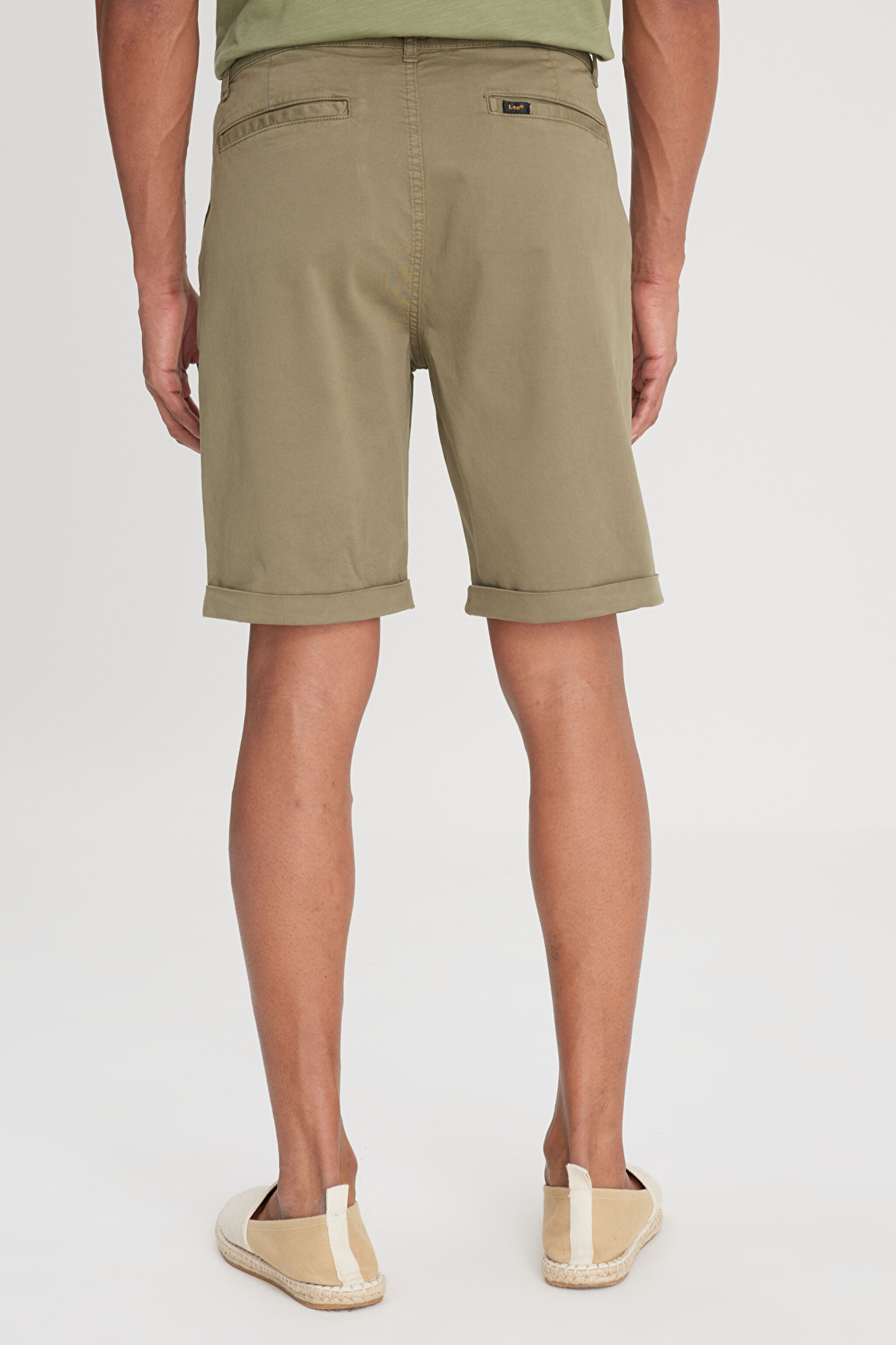 Regular Fit Normal Kesim Normal Bel Haki Esnek Şort - Khaki-L231145801 (görsel 5)