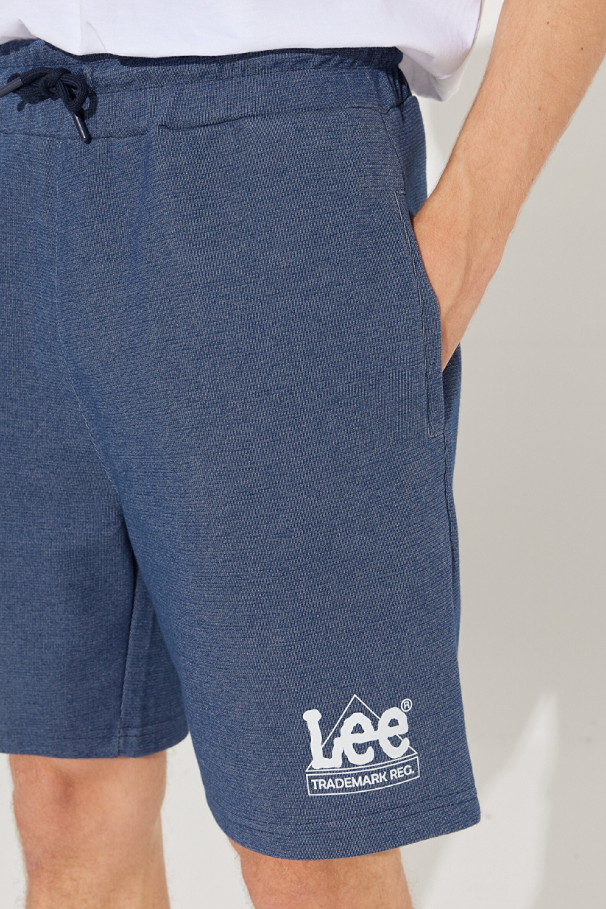 Regular Fit Normal Kesim Lastikli Bel Lacivert Sweat Şort - Navy-L231253410 (görsel 2)