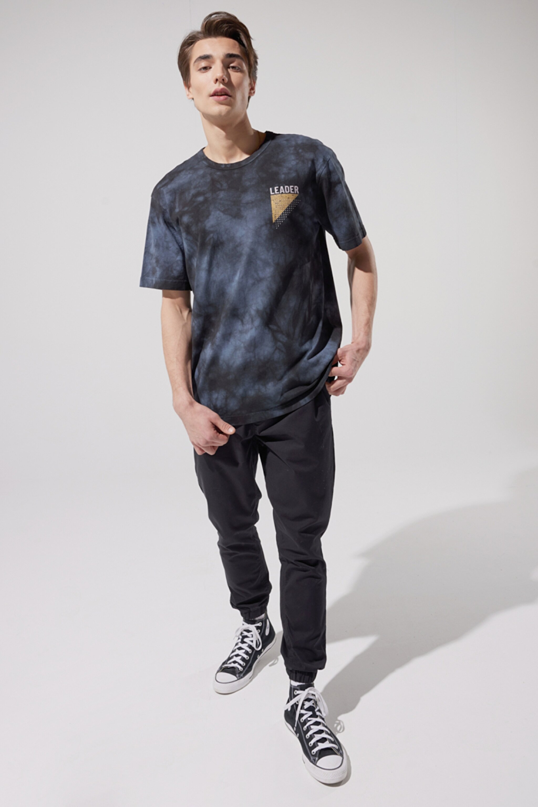 Loose Fit Rahat Kesim %100 Pamuk Bisiklet Yaka Tişört - Multi-L231333900 (görsel 4)