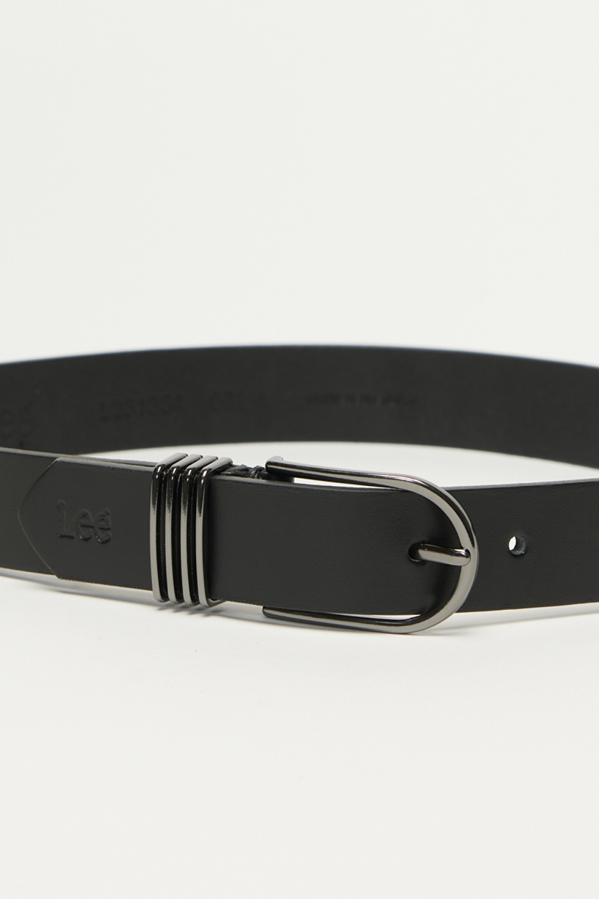 %100 Deri Siyah Kemer - Black-L231364001 (görsel 2)