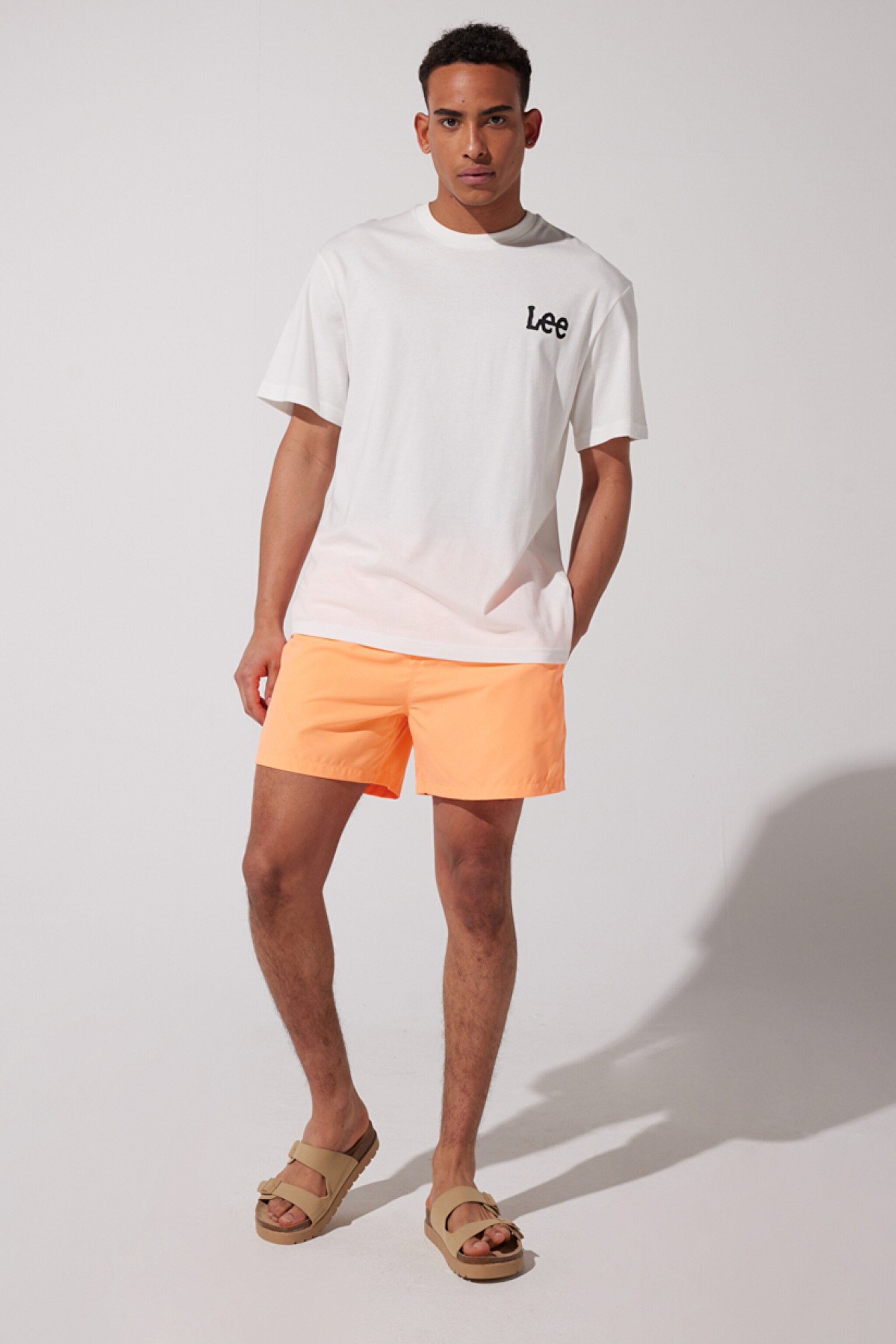 Regular Fit Normal Bel Normal Bel Turuncu Deniz Şortu - Orange-L231616700 (görsel 2)