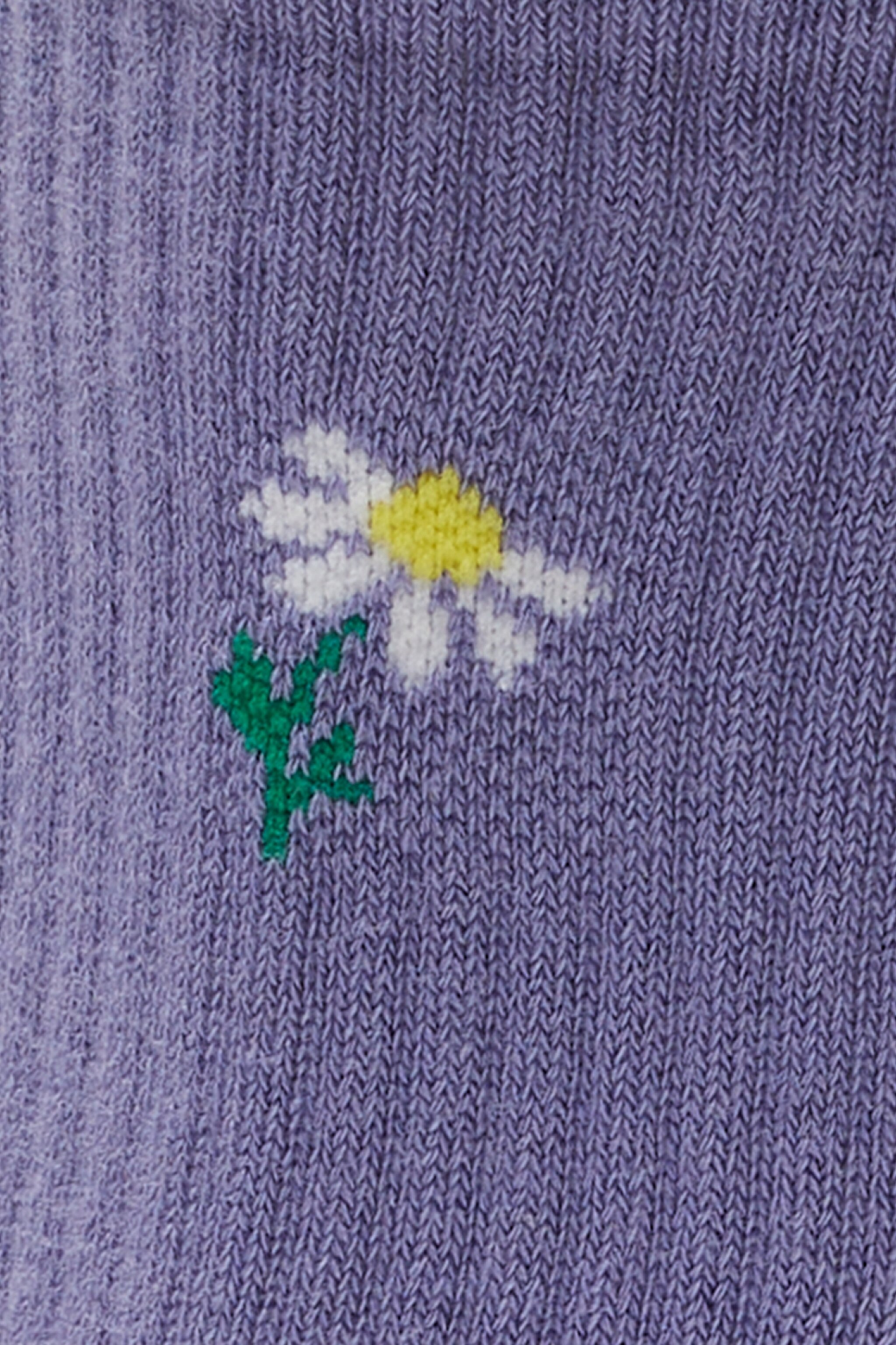 Yüksek Kesim Mor Tekli Çorap - Purple-L231708499 (görsel 2)
