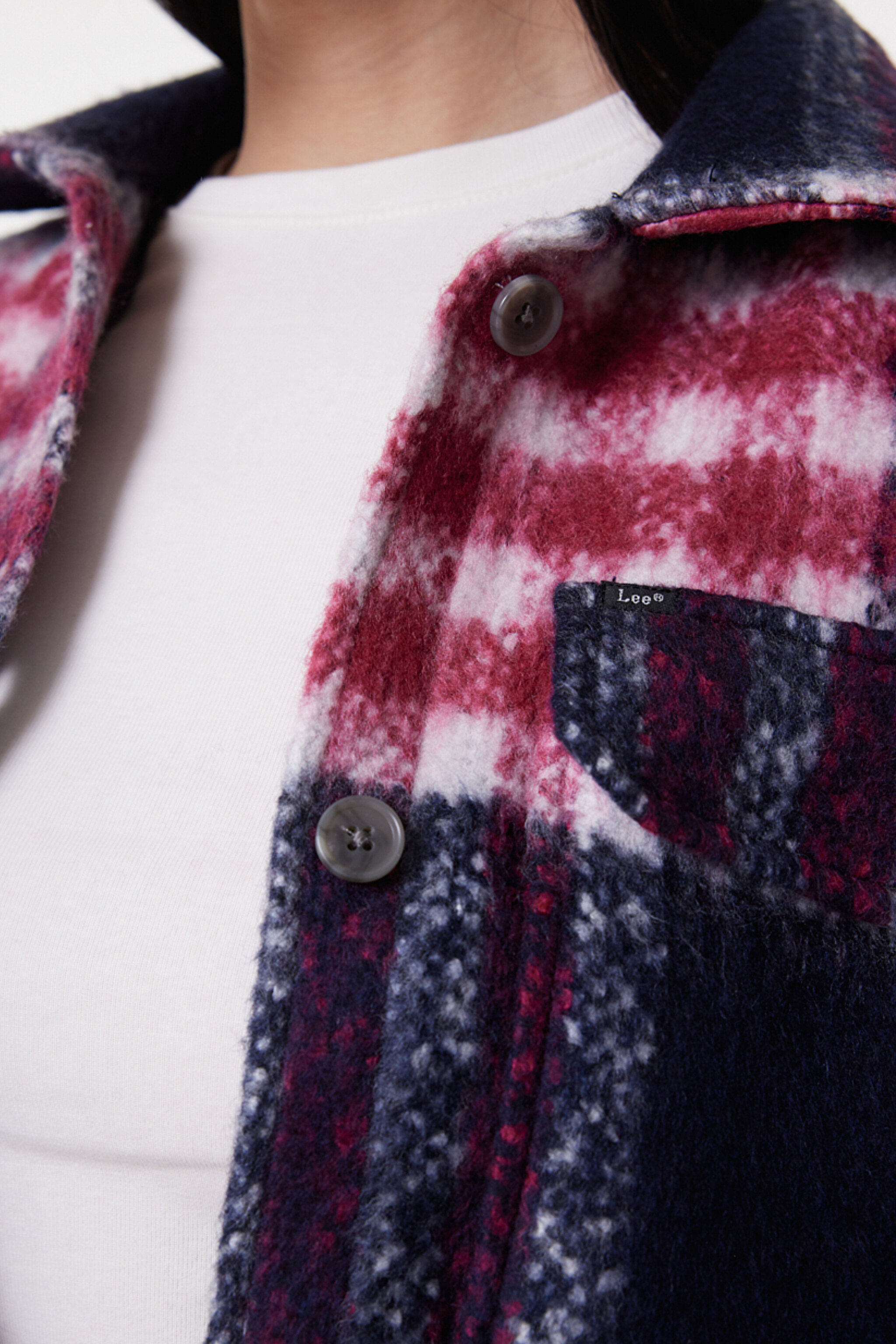 Oversize Bol Kesim Çok Renkli Shacket Ceket - Multi-L232276900 (görsel 5)