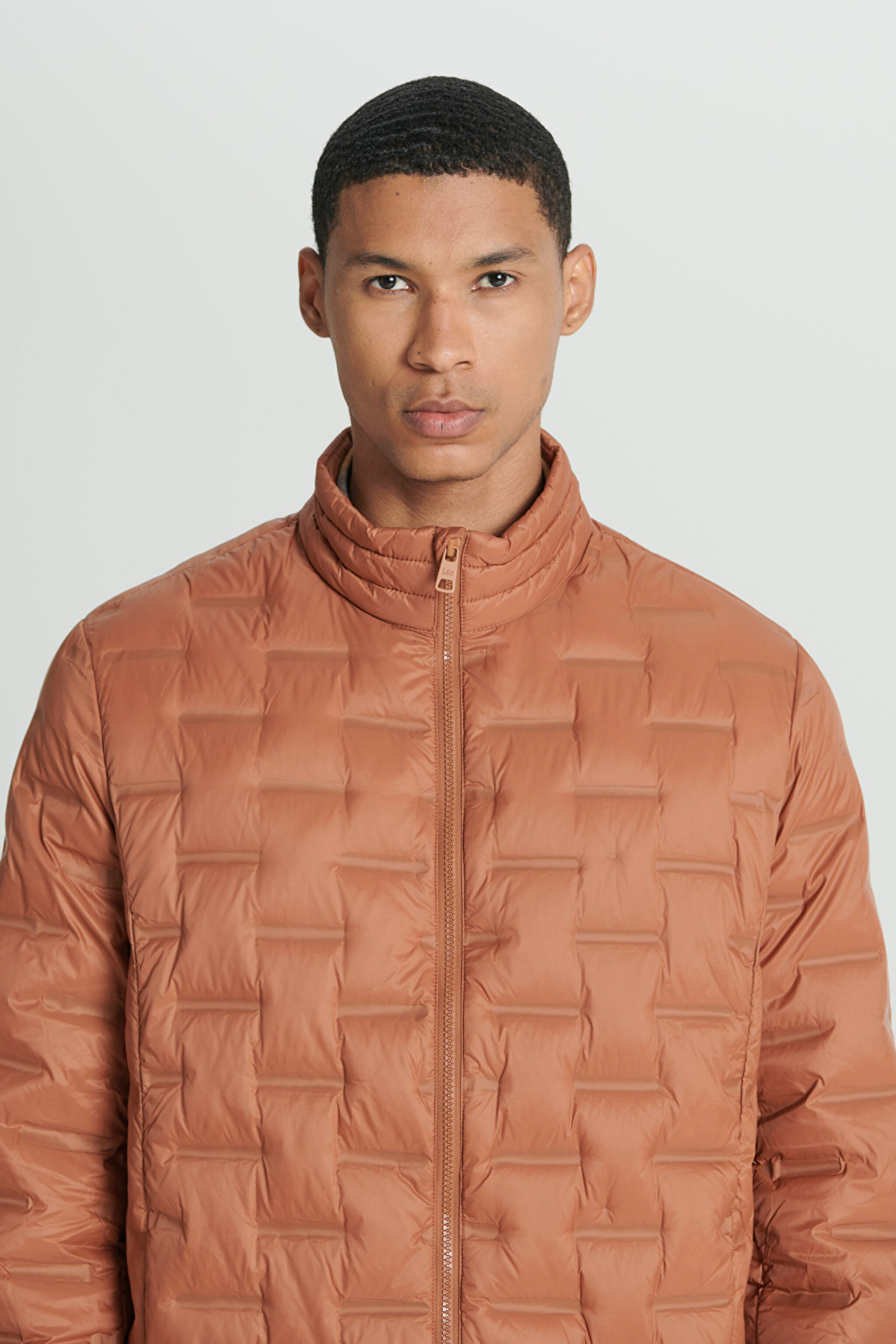 Regular Fit Normal Kesim Dik Yaka Turuncu Şişme Ceket - Orange-L232287700 (görsel 6)