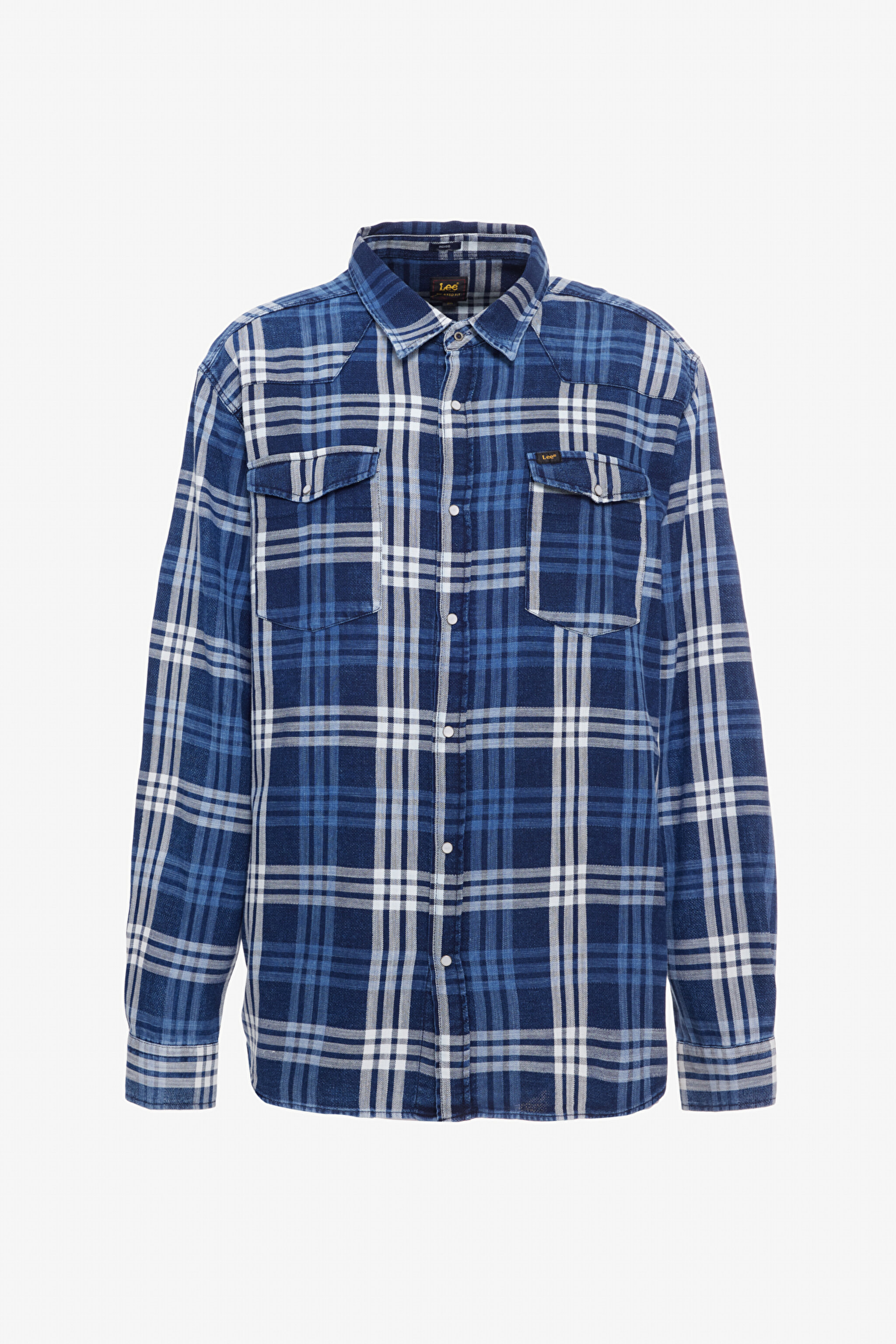 Loose Fit Rahat Kesim Lacivert Gömlek - İndigo-L241277TF (görsel 7)