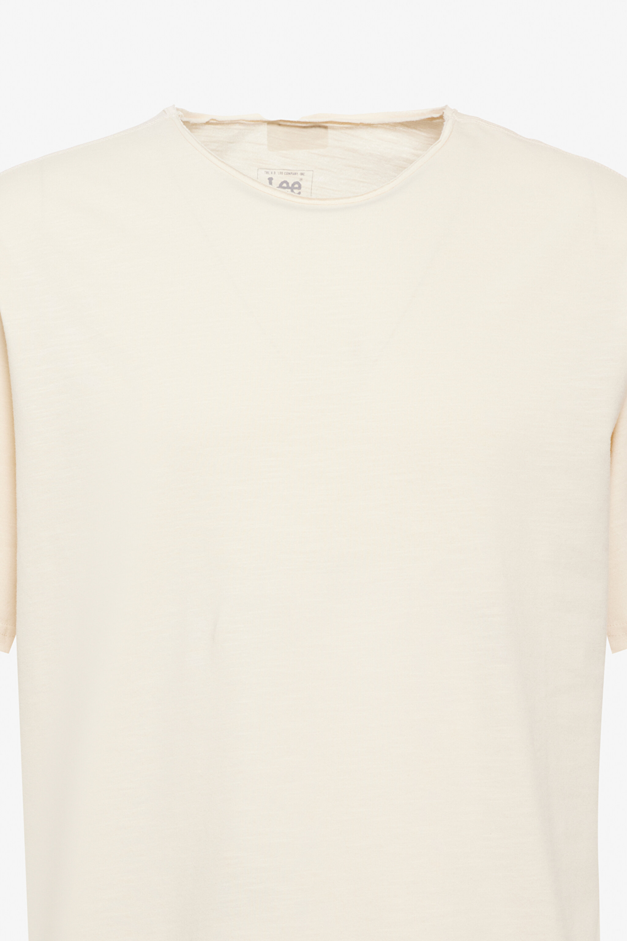 Regular Fit Normal Kesim Bisiklet Yaka %100 Pamuk Bej Tişört - Beige-L241570614 (görsel 8)