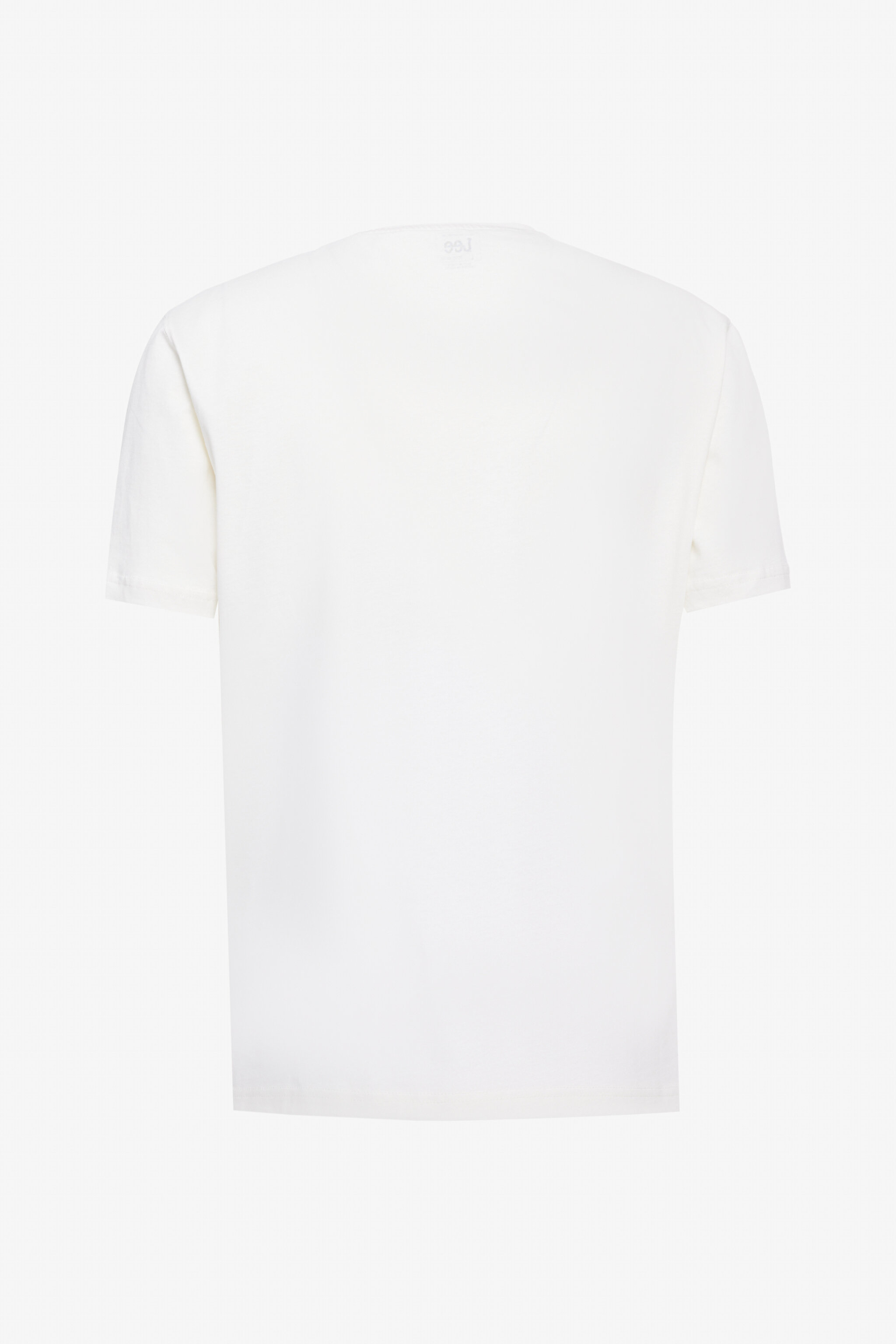 Regular Fit Normal Kesim Bisiklet Yaka %100 Pamuk Beyaz Tişört - White-L241576100 (görsel 8)