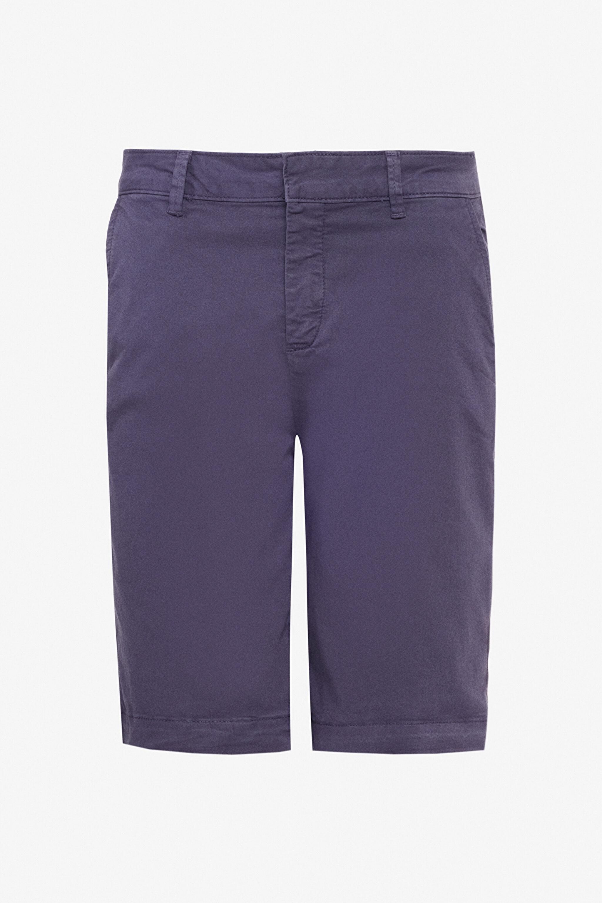 Regular Fit Normal Kesim Normal Bel Lacivert Chino Şort - Navy-L241617410 (görsel 7)