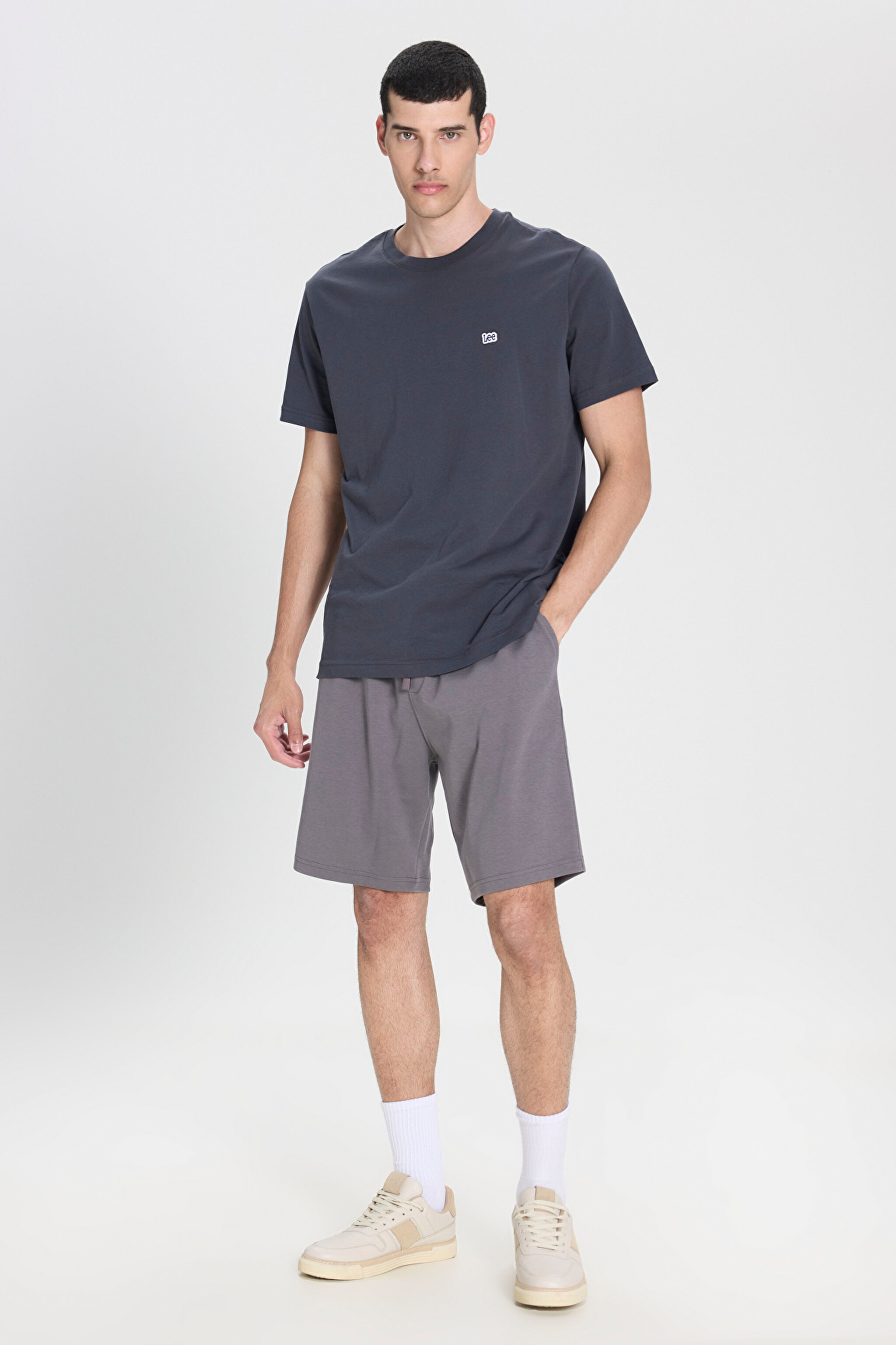 Regular Fit Normal Kesim Normal Bel Siyah Sweat Şort