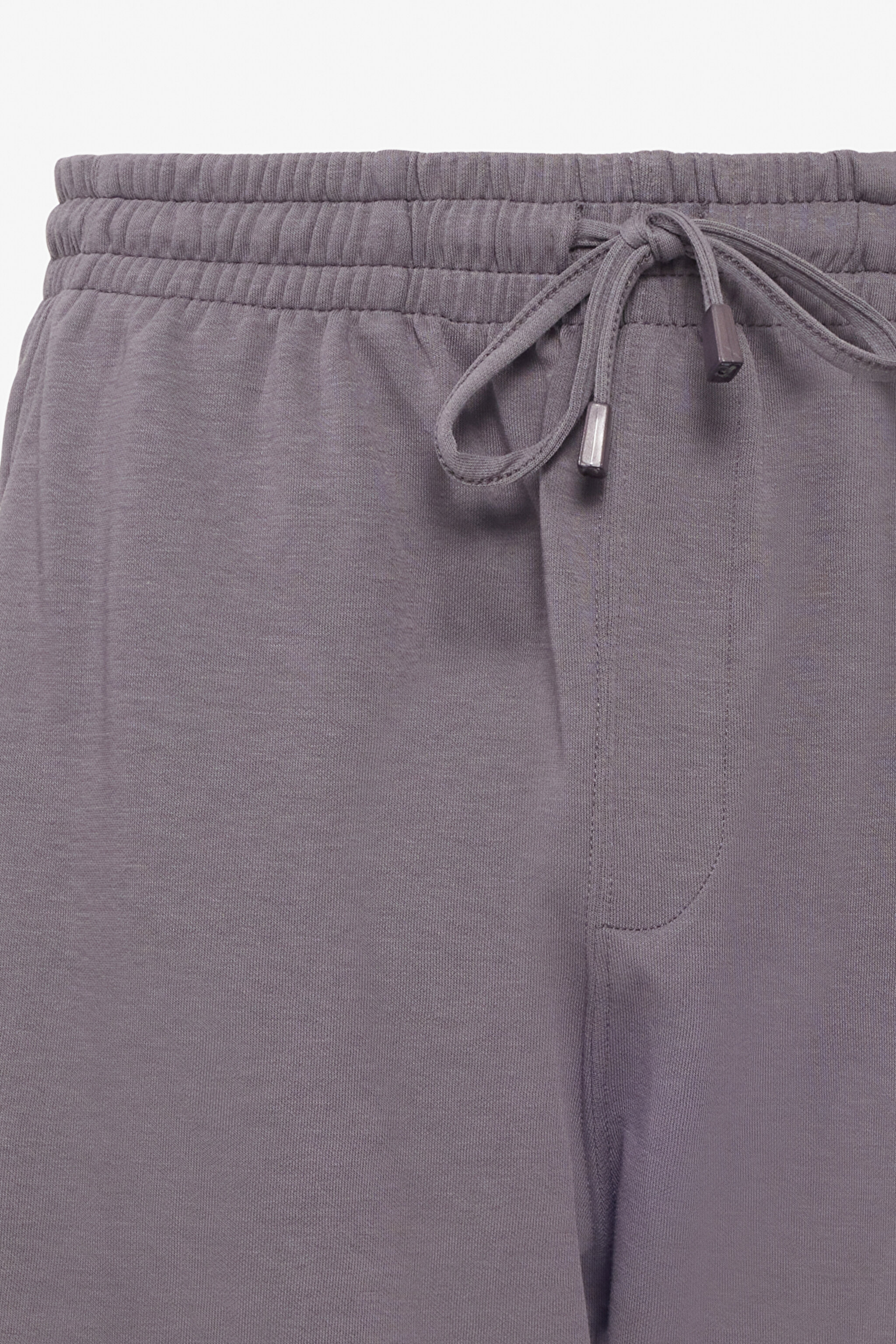 Regular Fit Normal Kesim Normal Bel Siyah Sweat Şort - Anthracite-L241671003 (görsel 8)