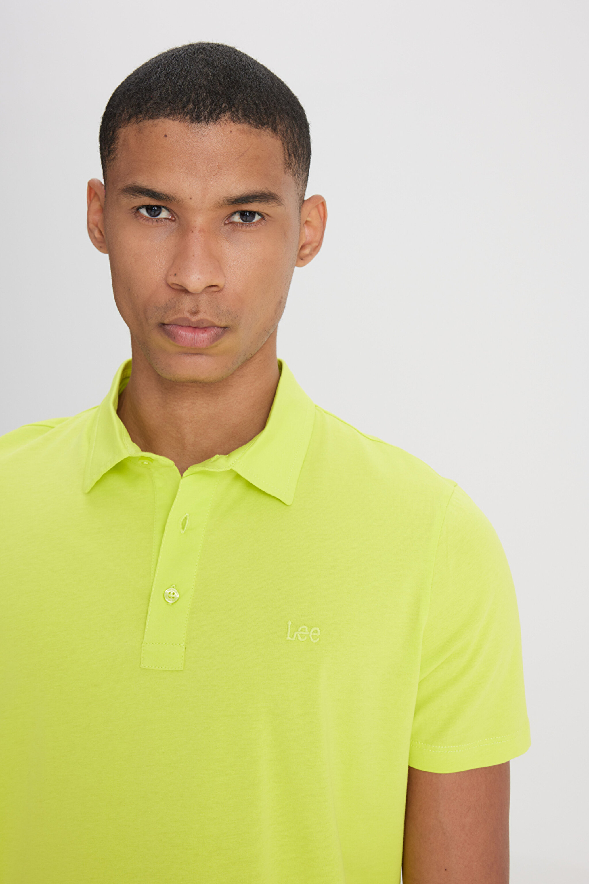 Regular Fit Normal Kesim Polo Yaka %100 Pamuk Sarı Tişört - Yellow-L241683200 (görsel 4)