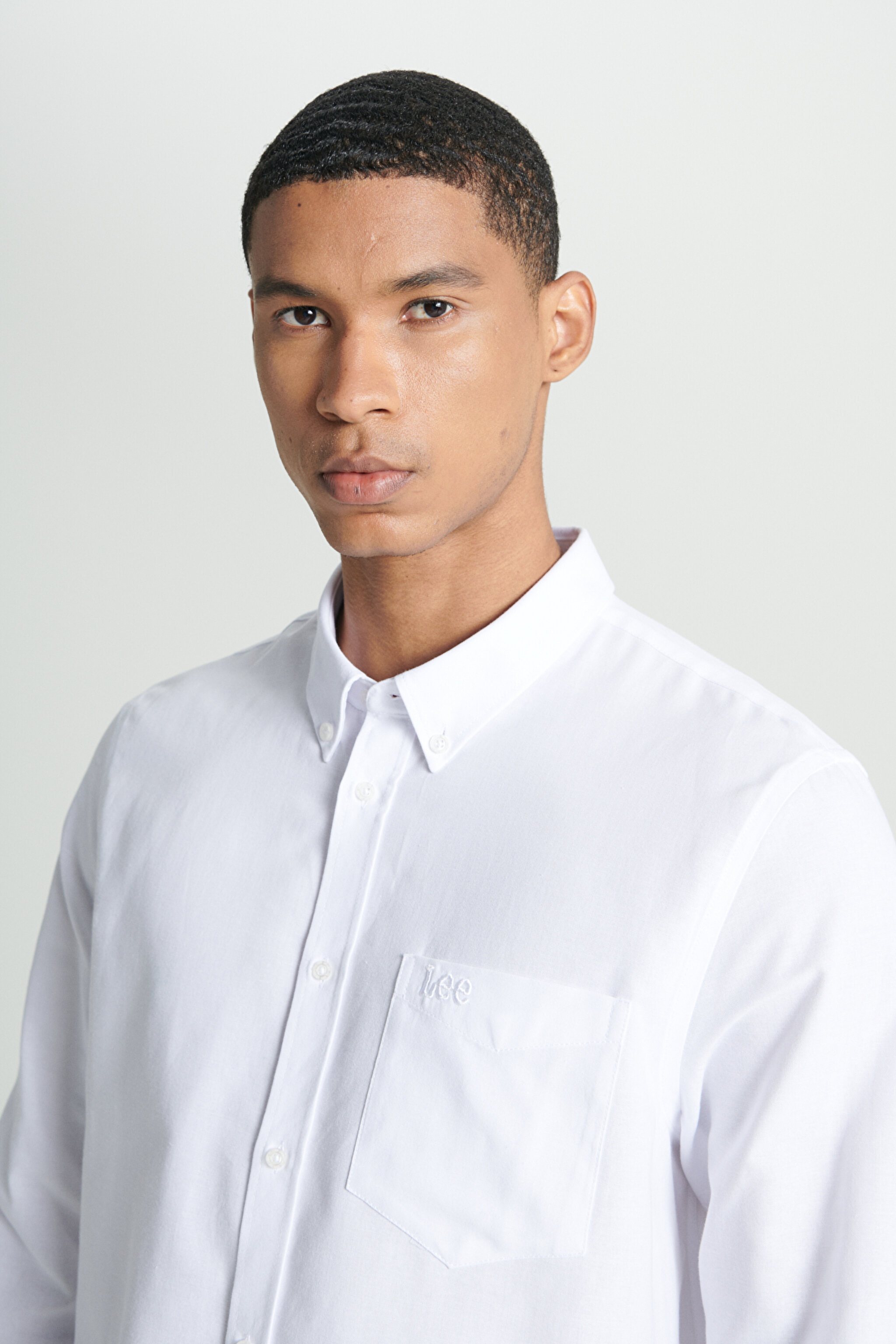 Regular Fit Normal Kesim Beyaz Gömlek - White-L241693100 (görsel 5)