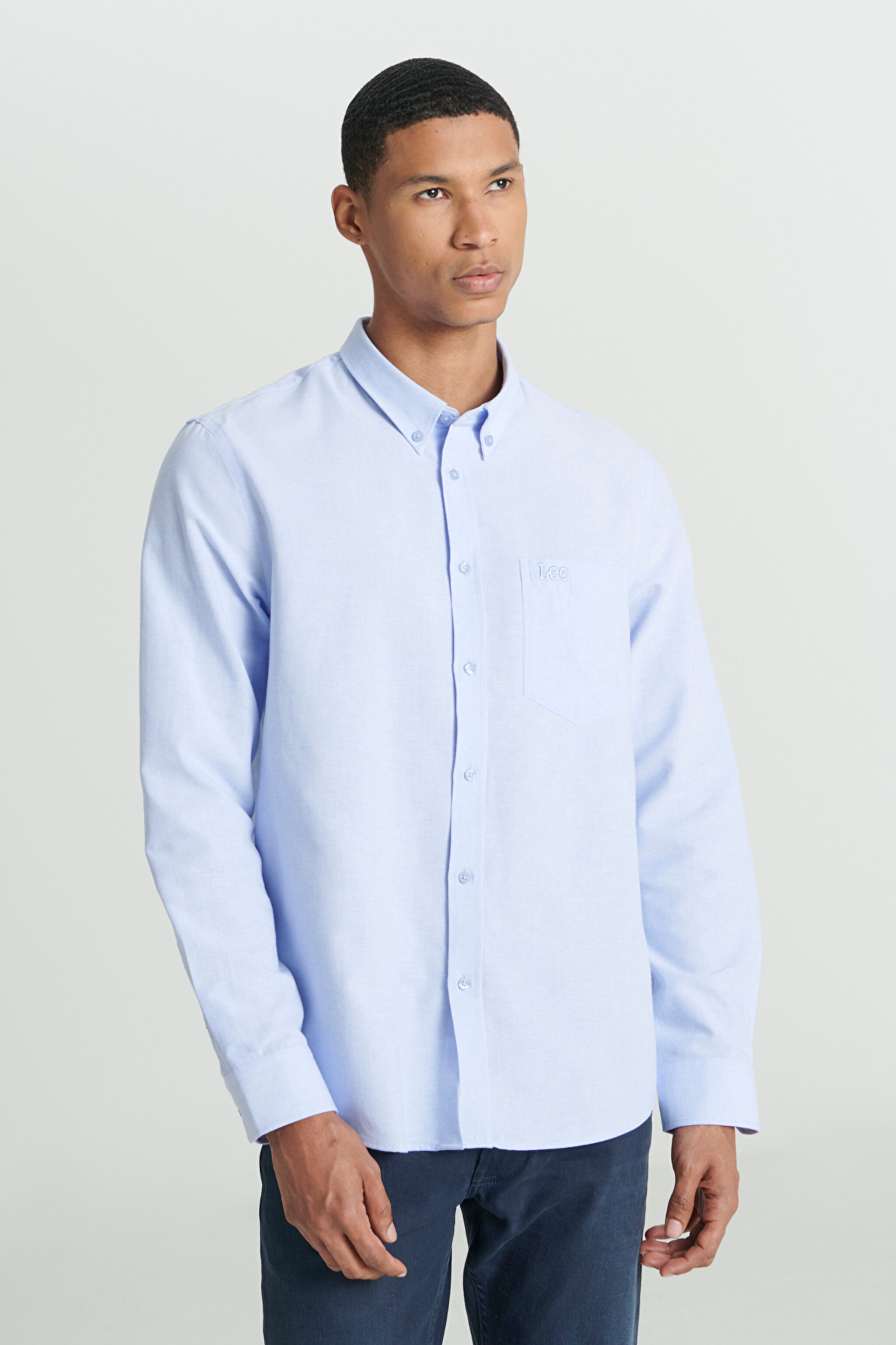 Regular Fit Normal Kesim Açık Mavi Gömlek - Light Blue-L241693404