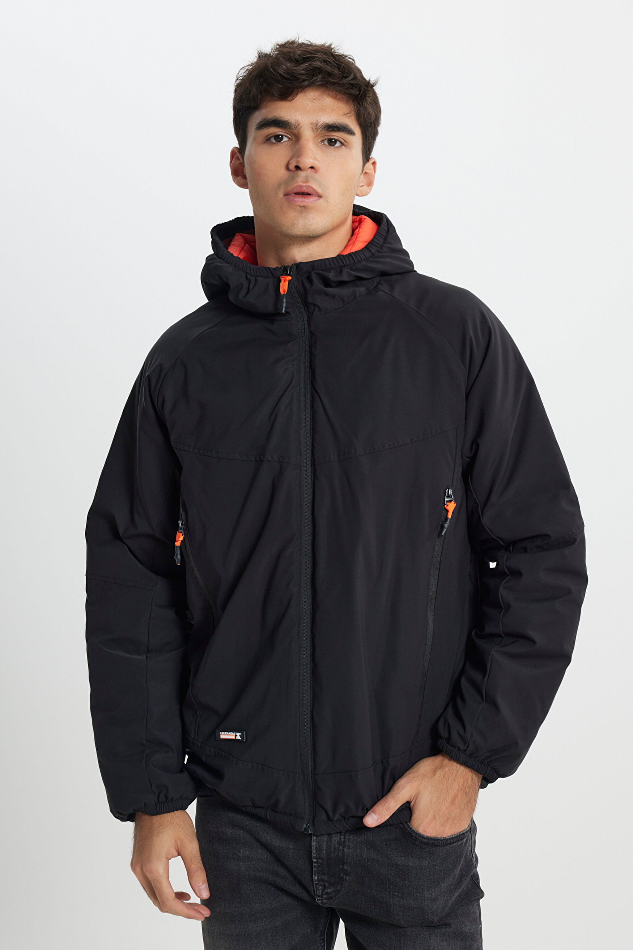 Regular Fit Normal Kesim Fermuarlı Siyah Ceket - Black-L242038001