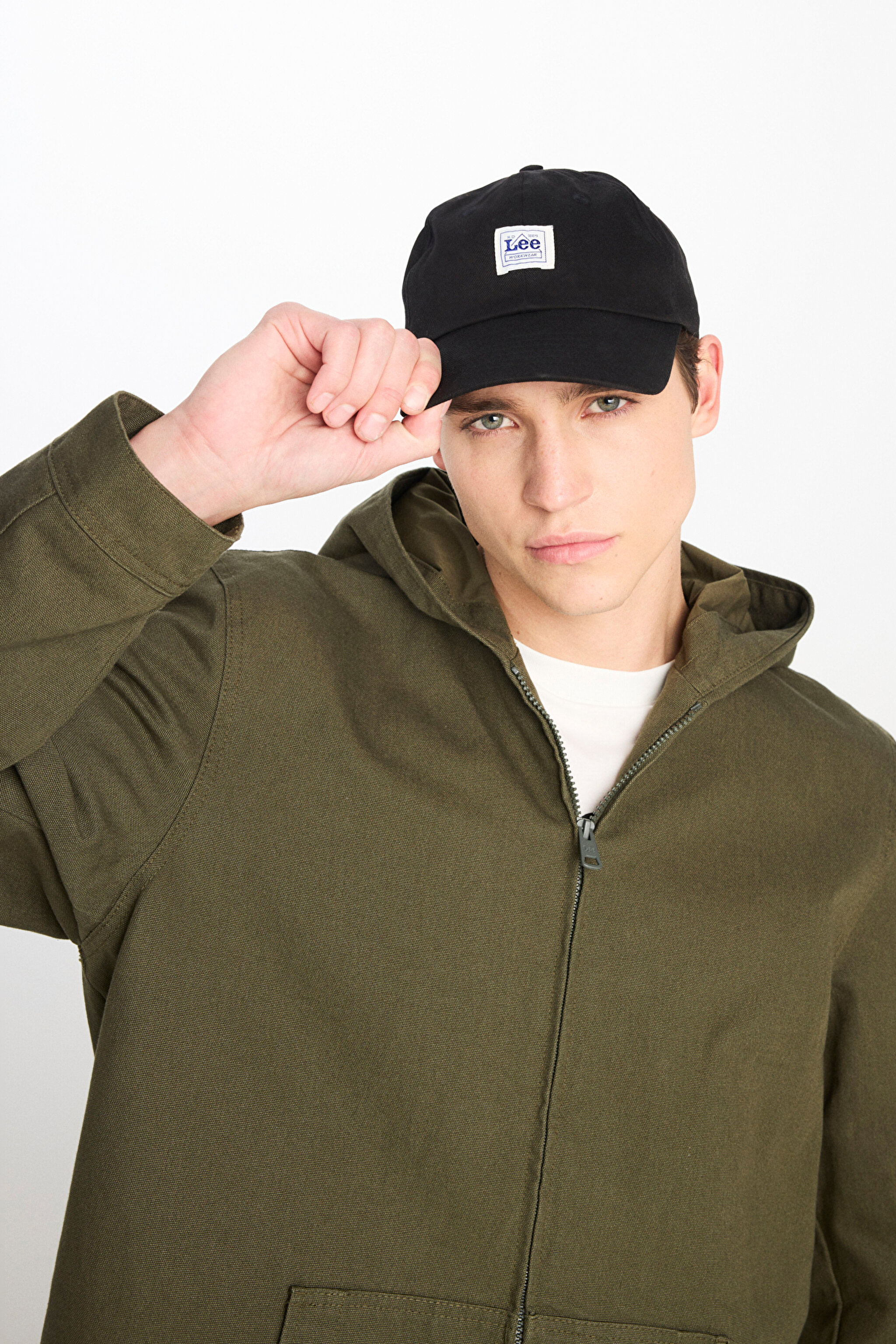 Regular Fit Normal Kesim Kapüşonlu Haki Ceket - Khaki-L242536801 (görsel 4)